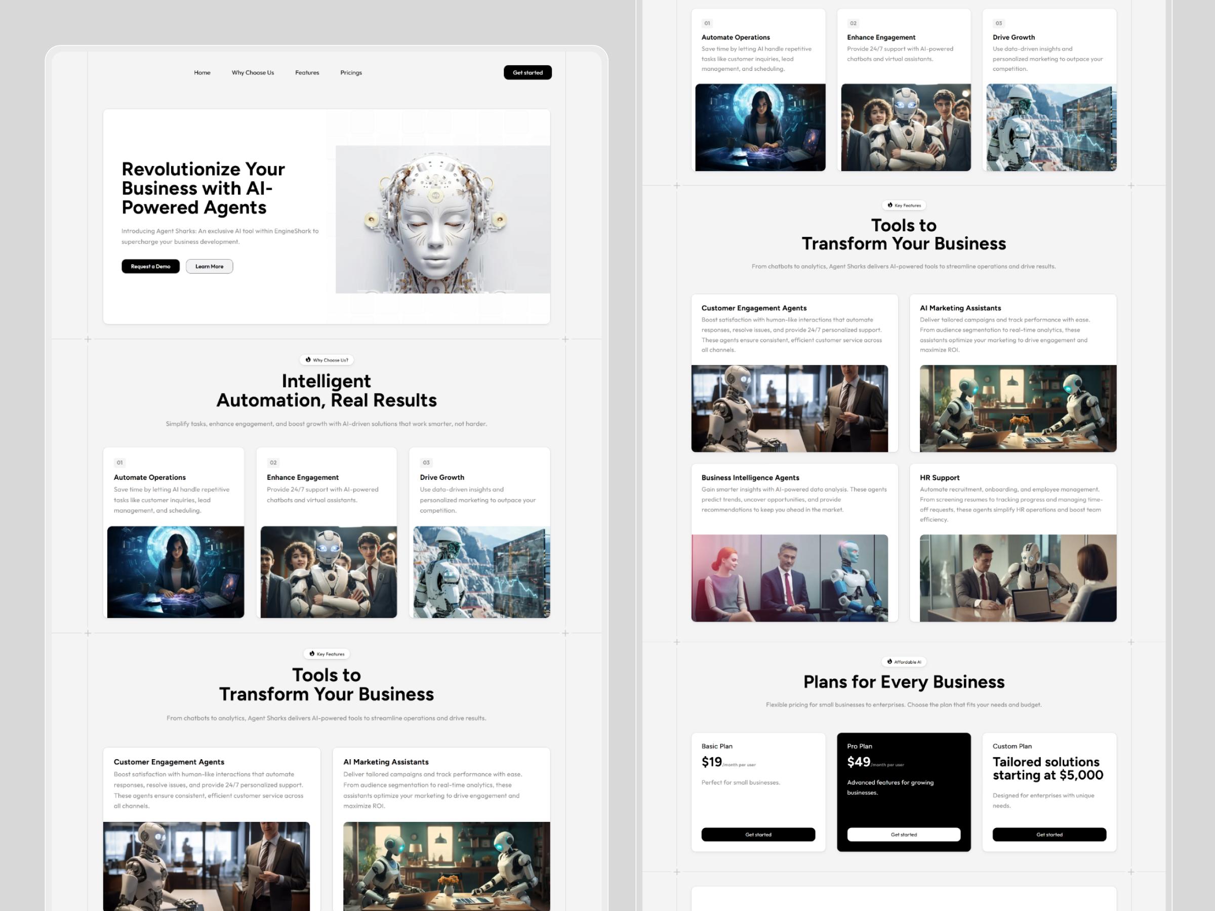AgentSharks Business Website | Craftnotion