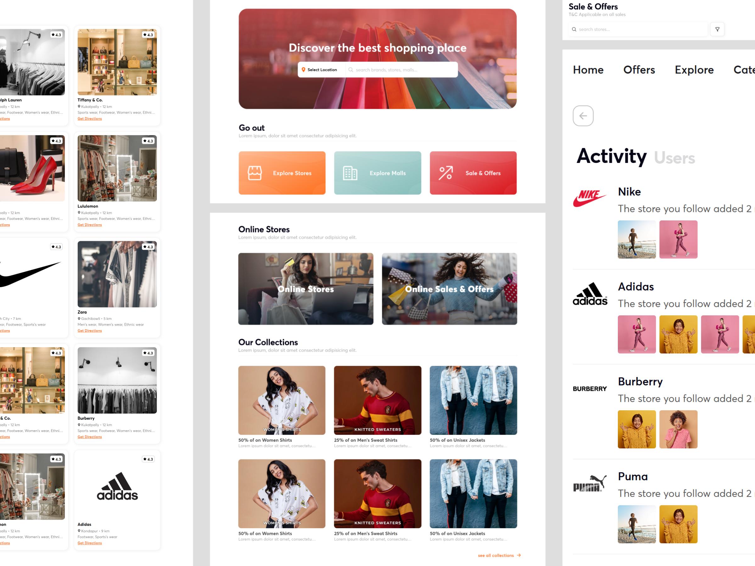 GPS-based nearby store discovery with live discounts and offers