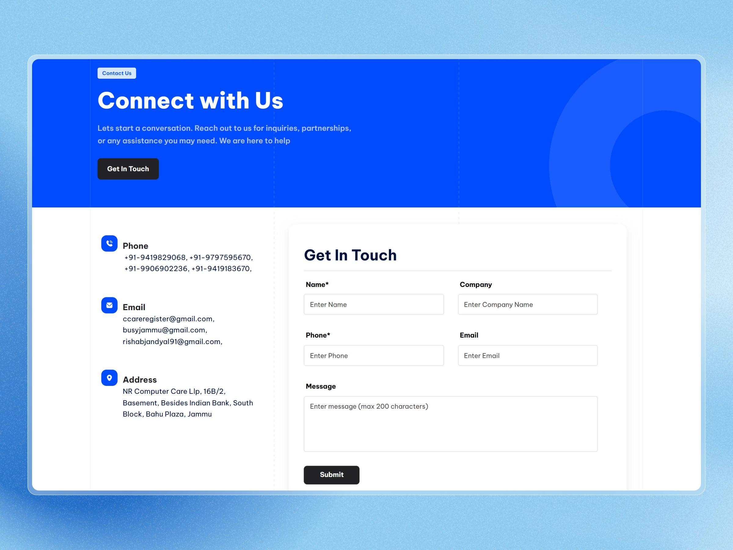 Busy Business Website Cover