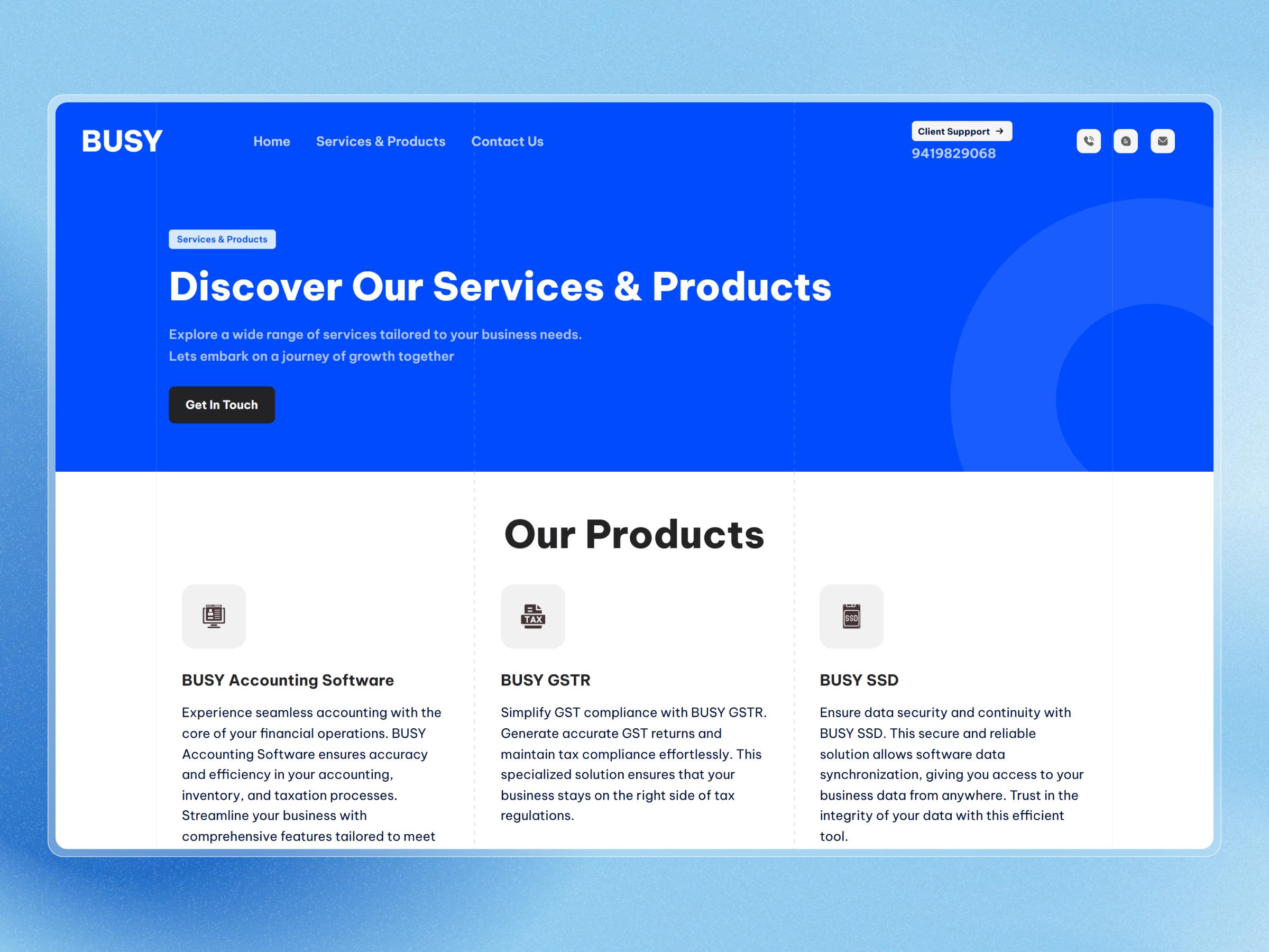 Busy Business Website Cover