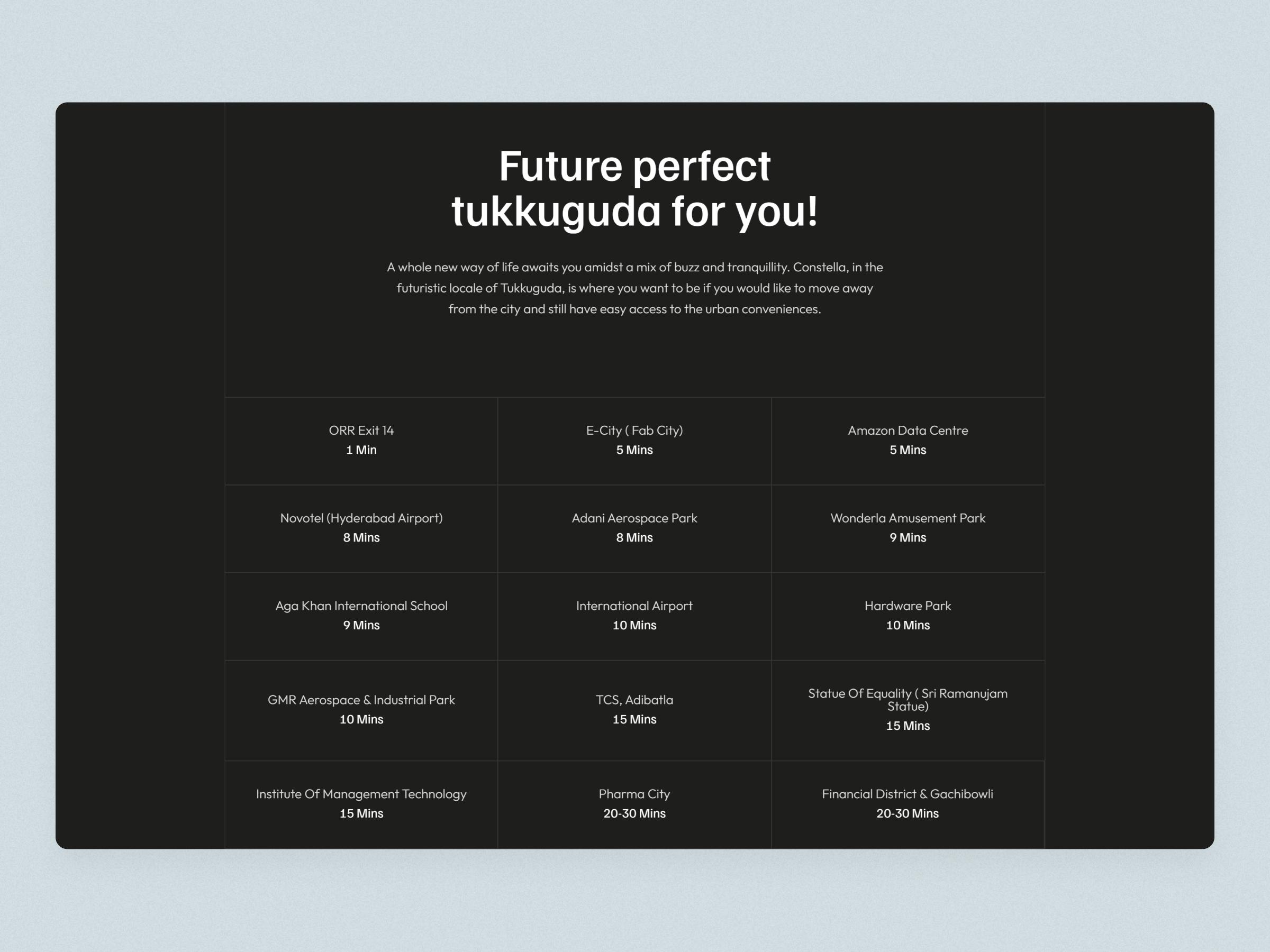 Constella Premium Residential Project Website | Craftnotion