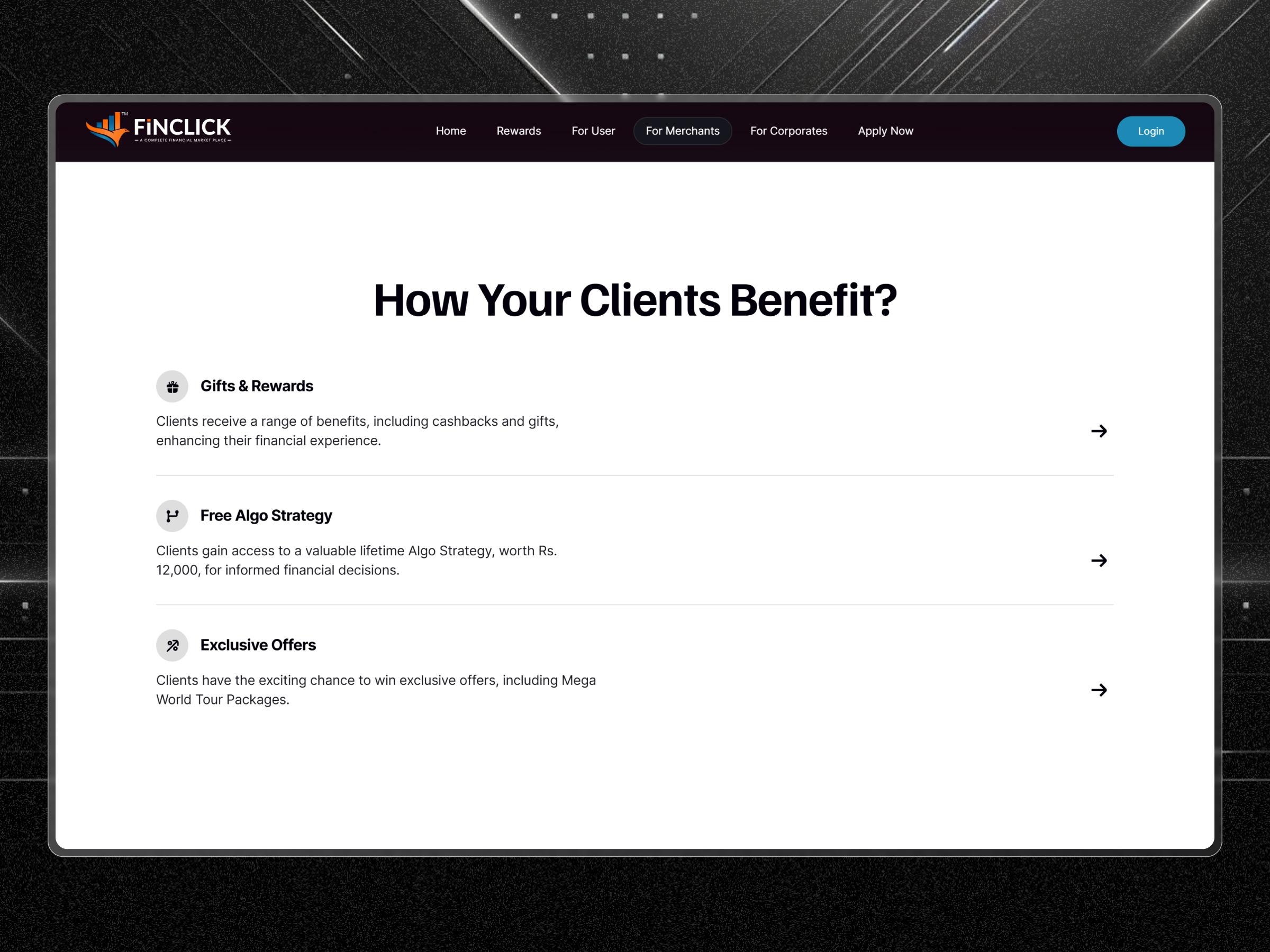 Finclick Membership Platform | Craftnotion