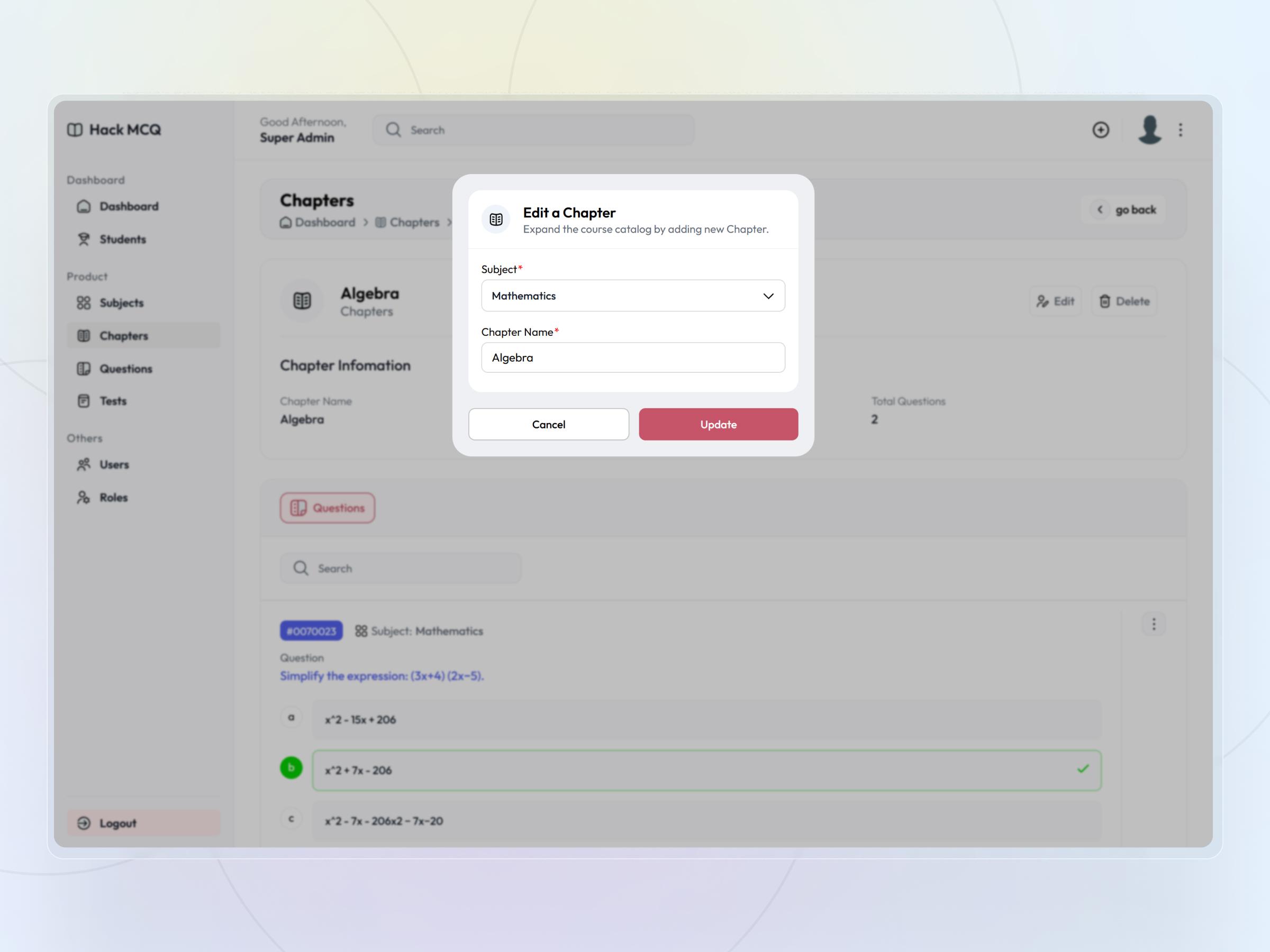HackMCQ – Online Exam Preparation Platform with Adaptive Learning