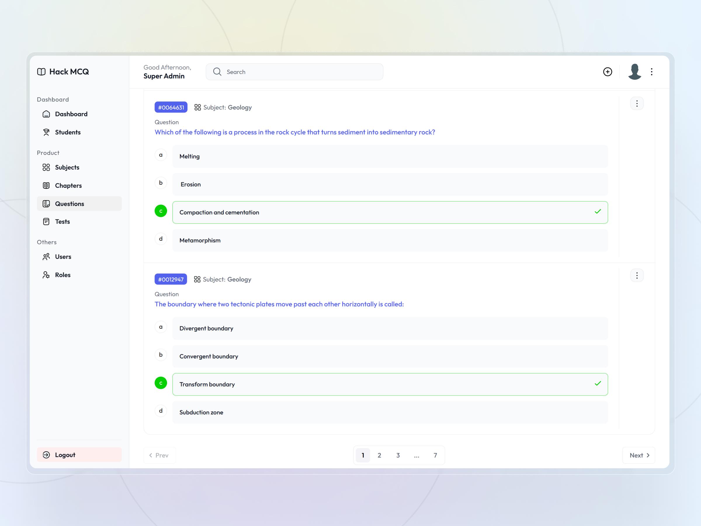 HackMCQ – Online Exam Preparation Platform with Adaptive Learning