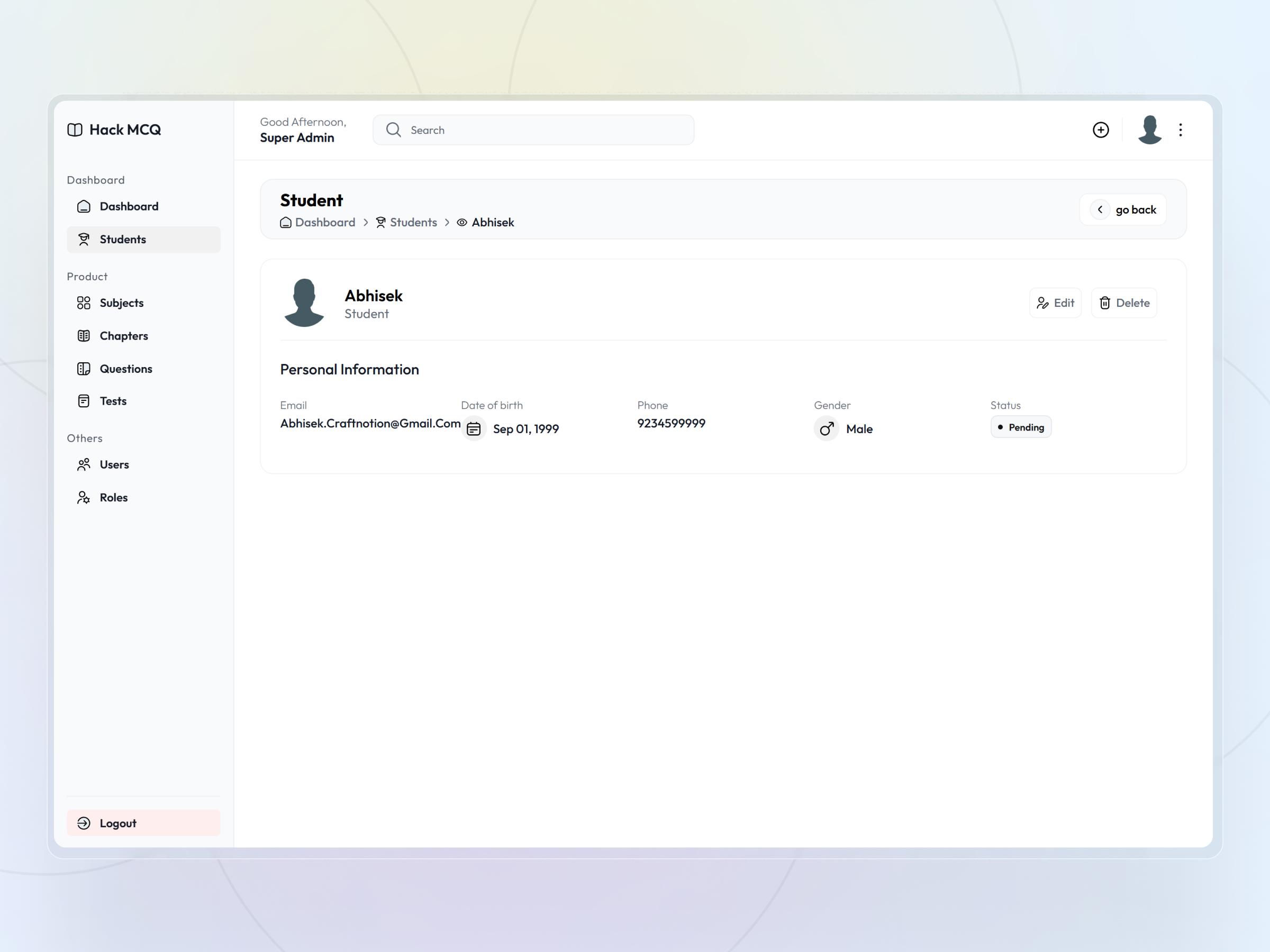HackMCQ – Online Exam Preparation Platform with Adaptive Learning