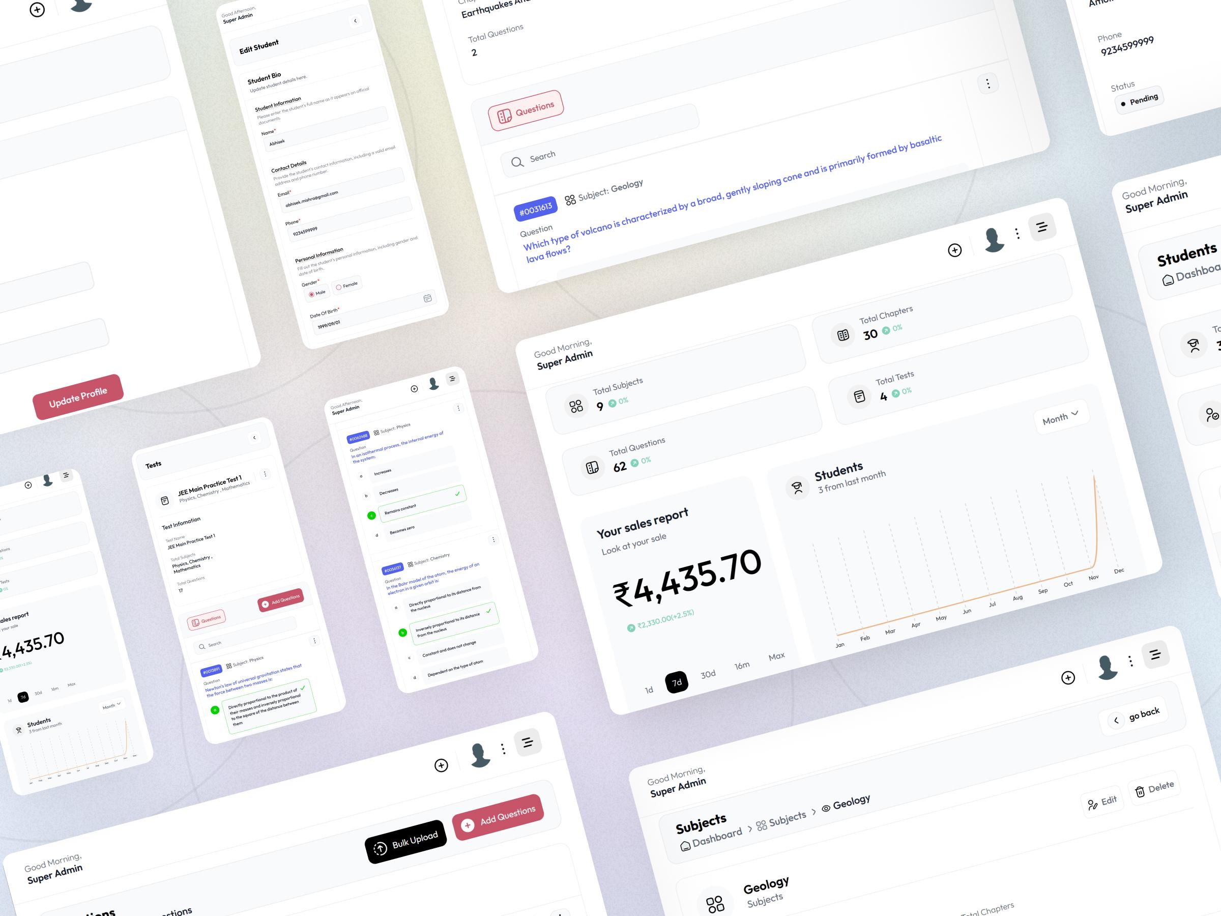 HackMCQ platform architecture using Next.js and PostgreSQL