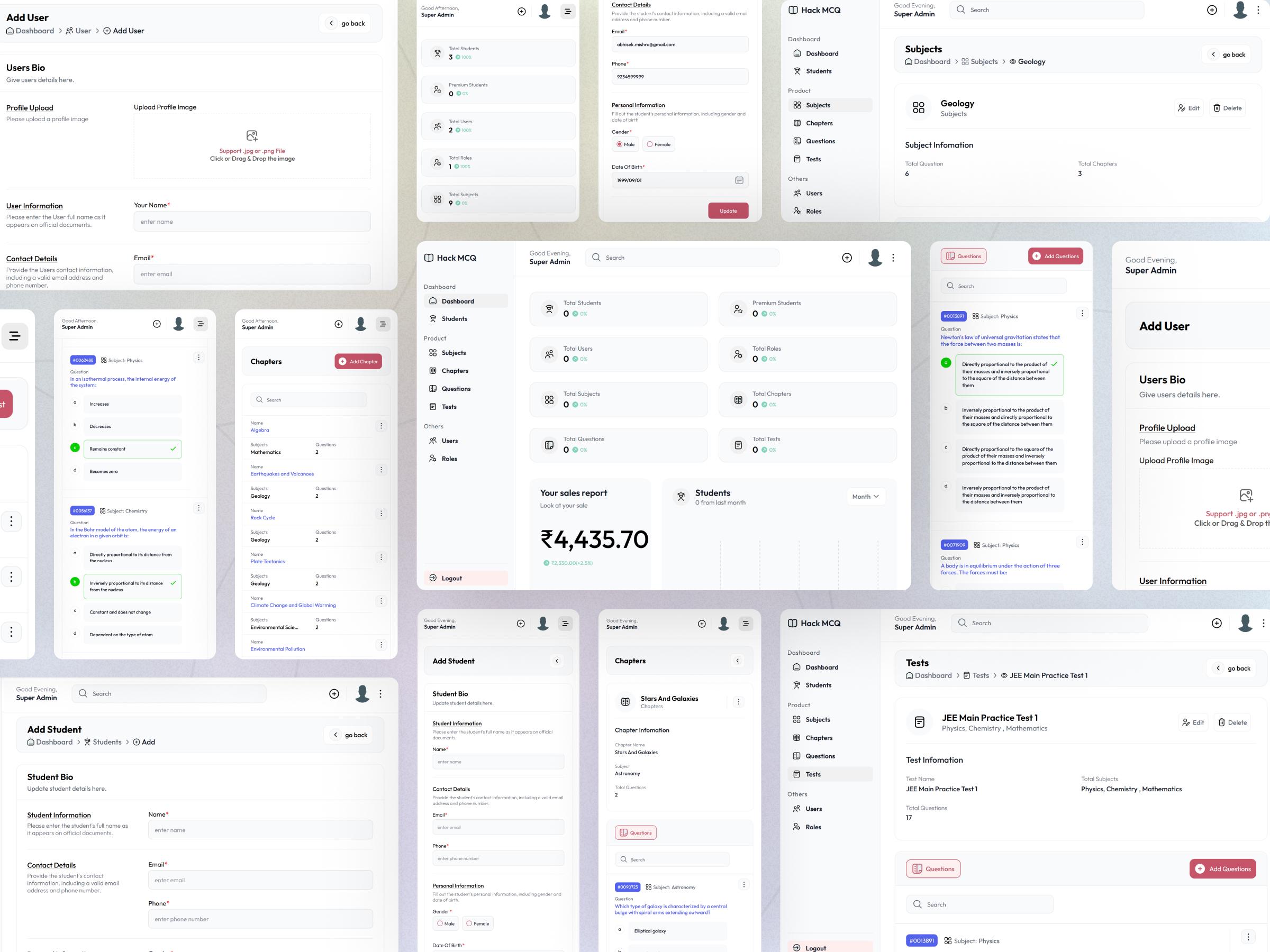 HackMCQ student performance analytics and progress tracking