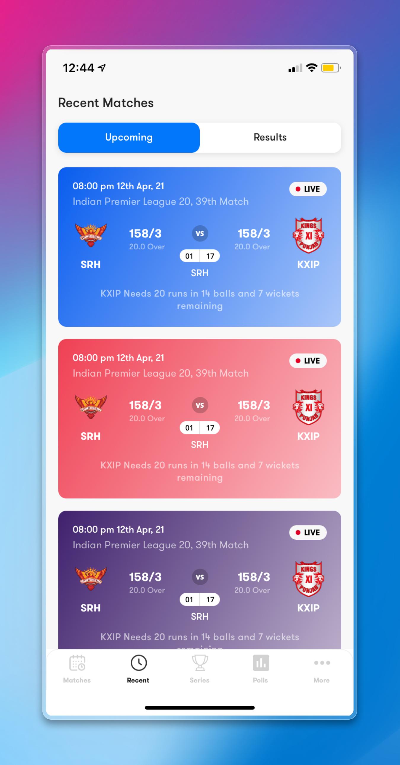 Live Line Cricket App | Craftnotion