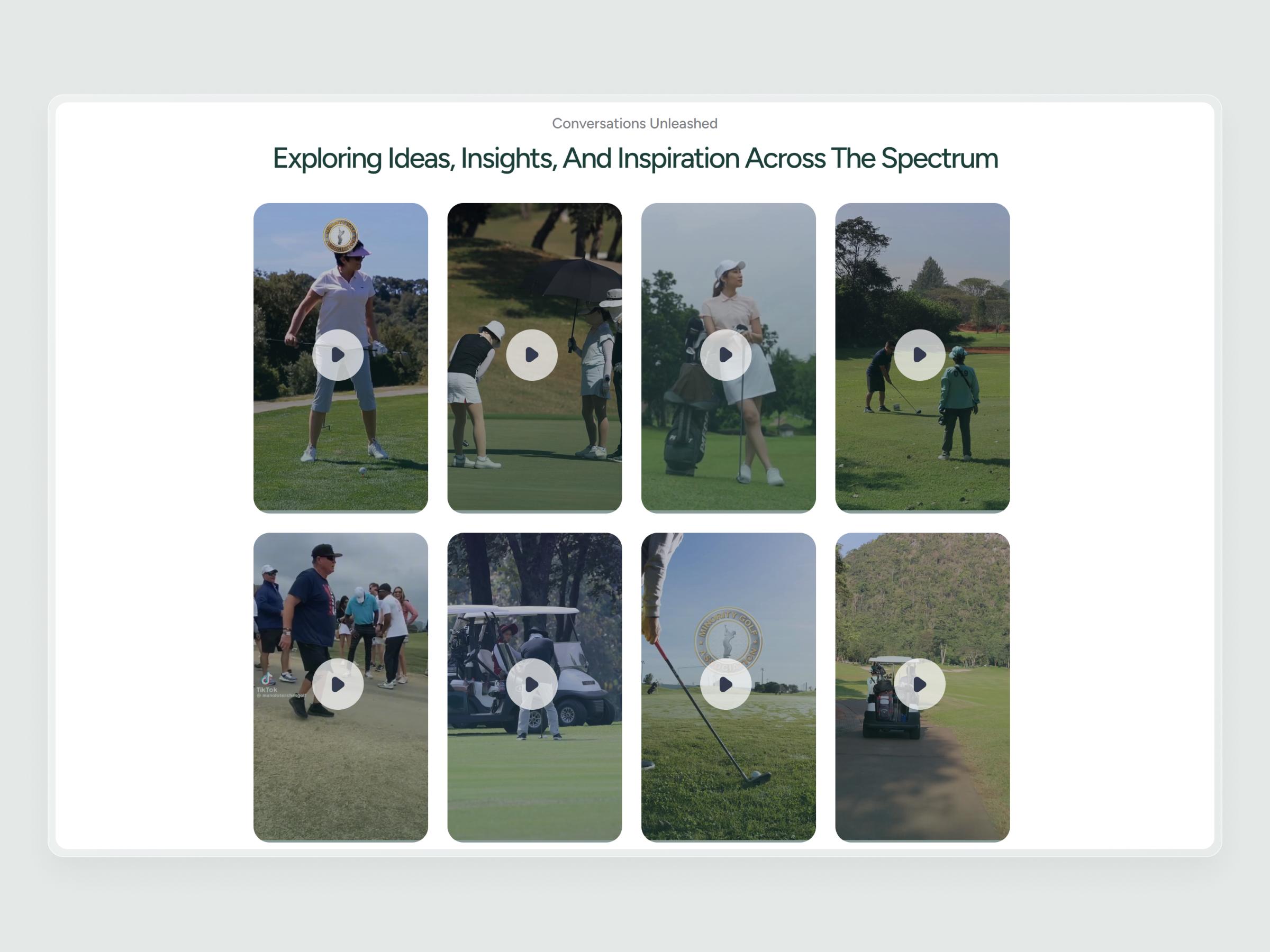 Minority Golf Association Website | Craftnotion