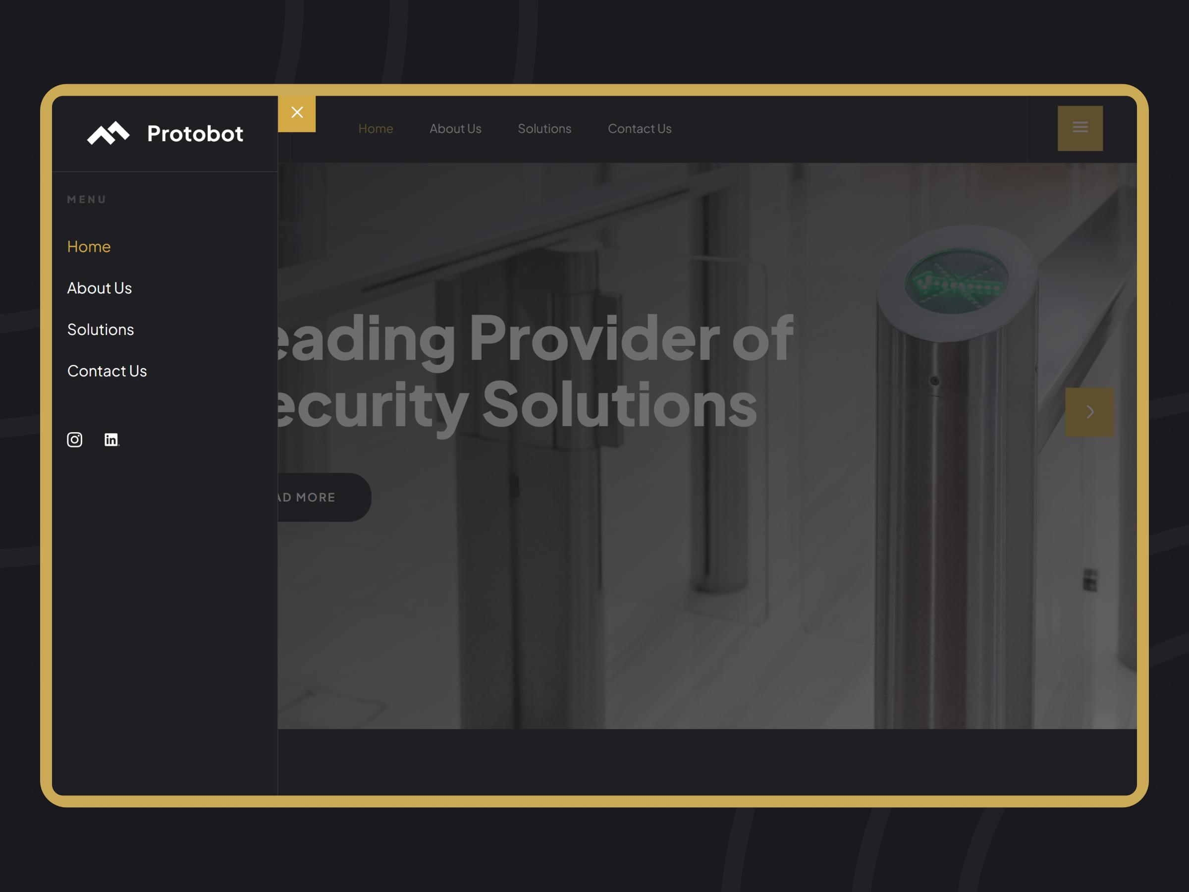 Protobot Home Security Company Website | Craftnotion