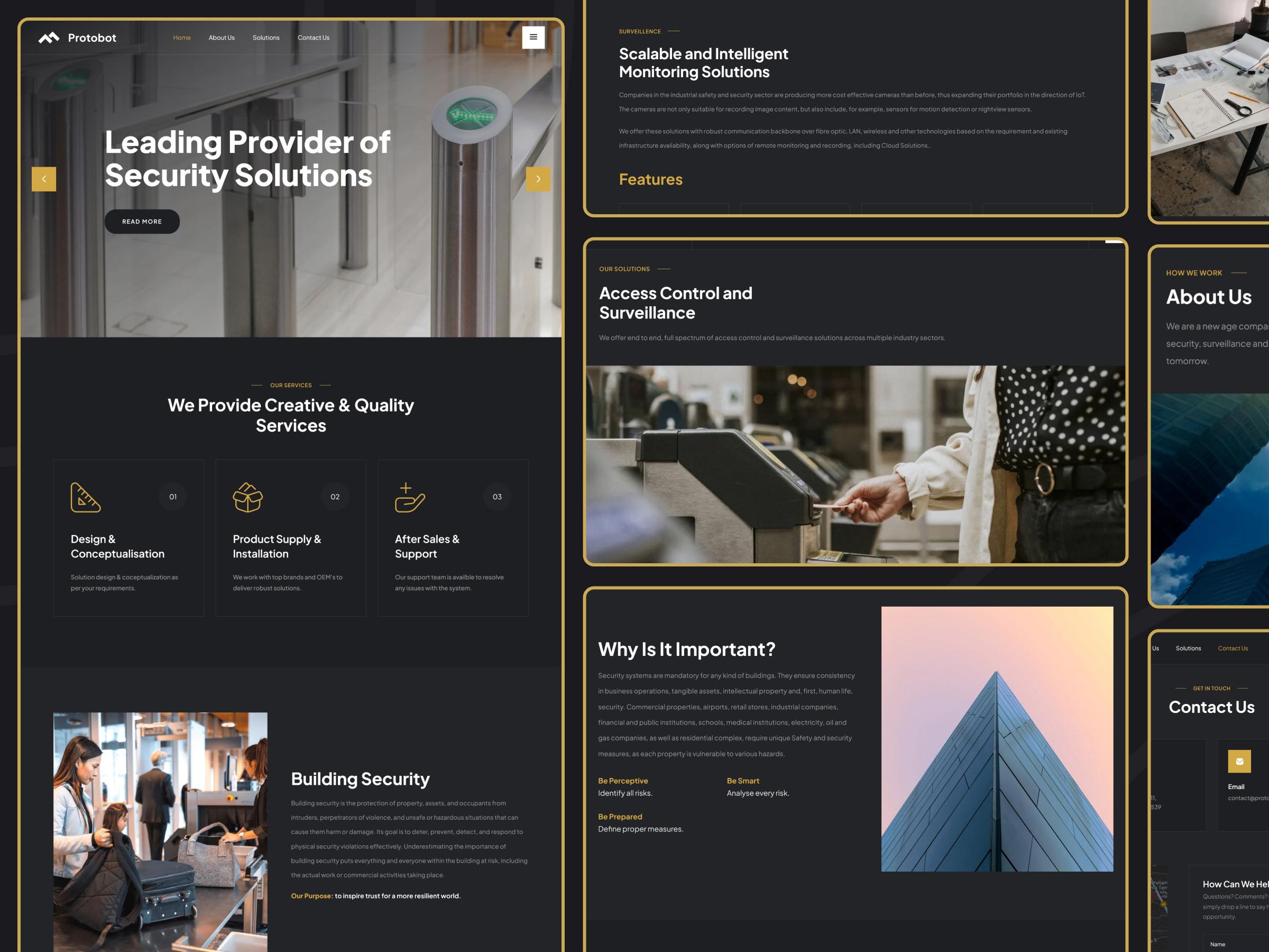 Protobot trust signals and contact section | Craftnotion