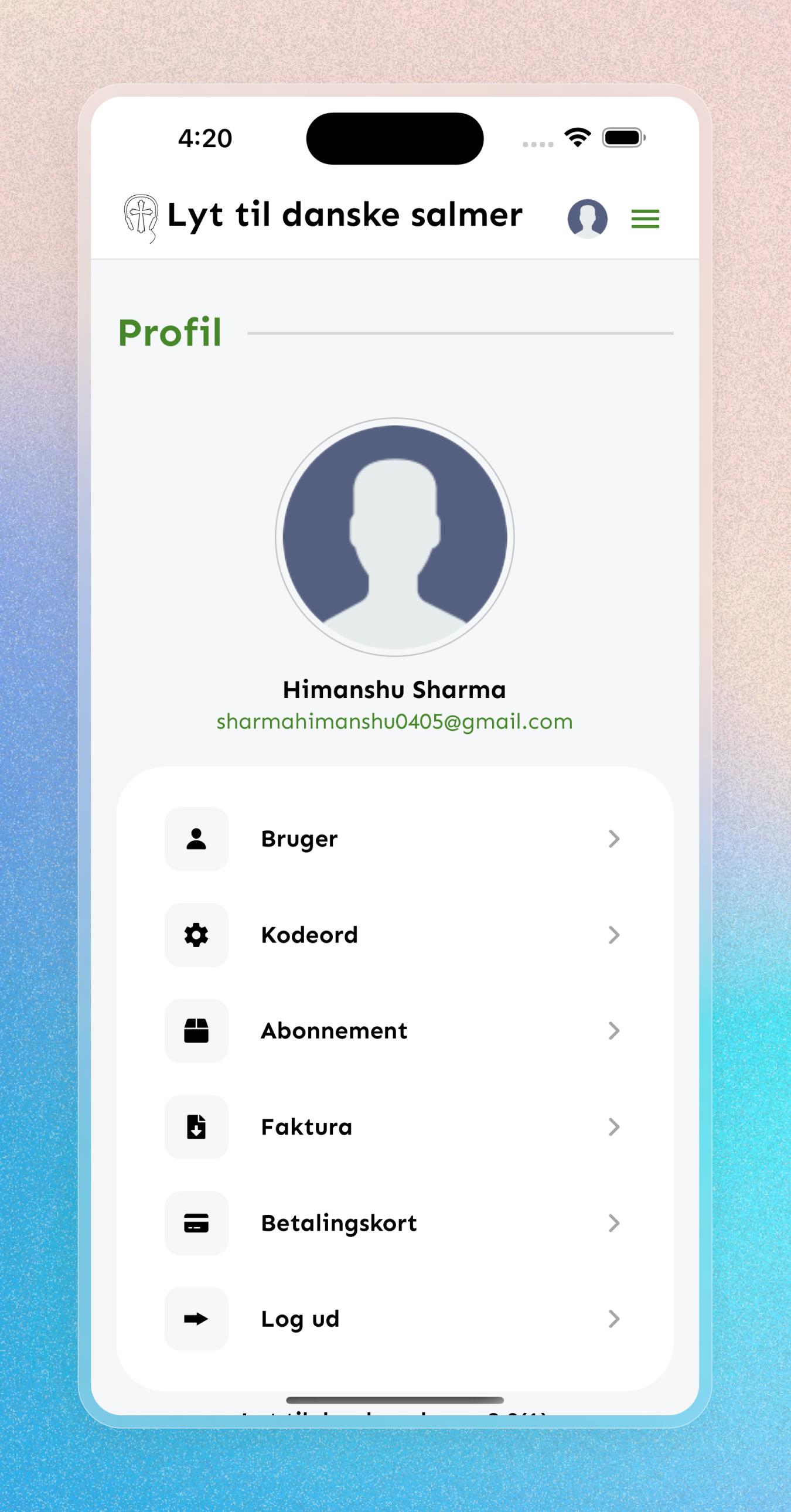 Lyt til Danske Salmer Mobile Apps | Craftnotion