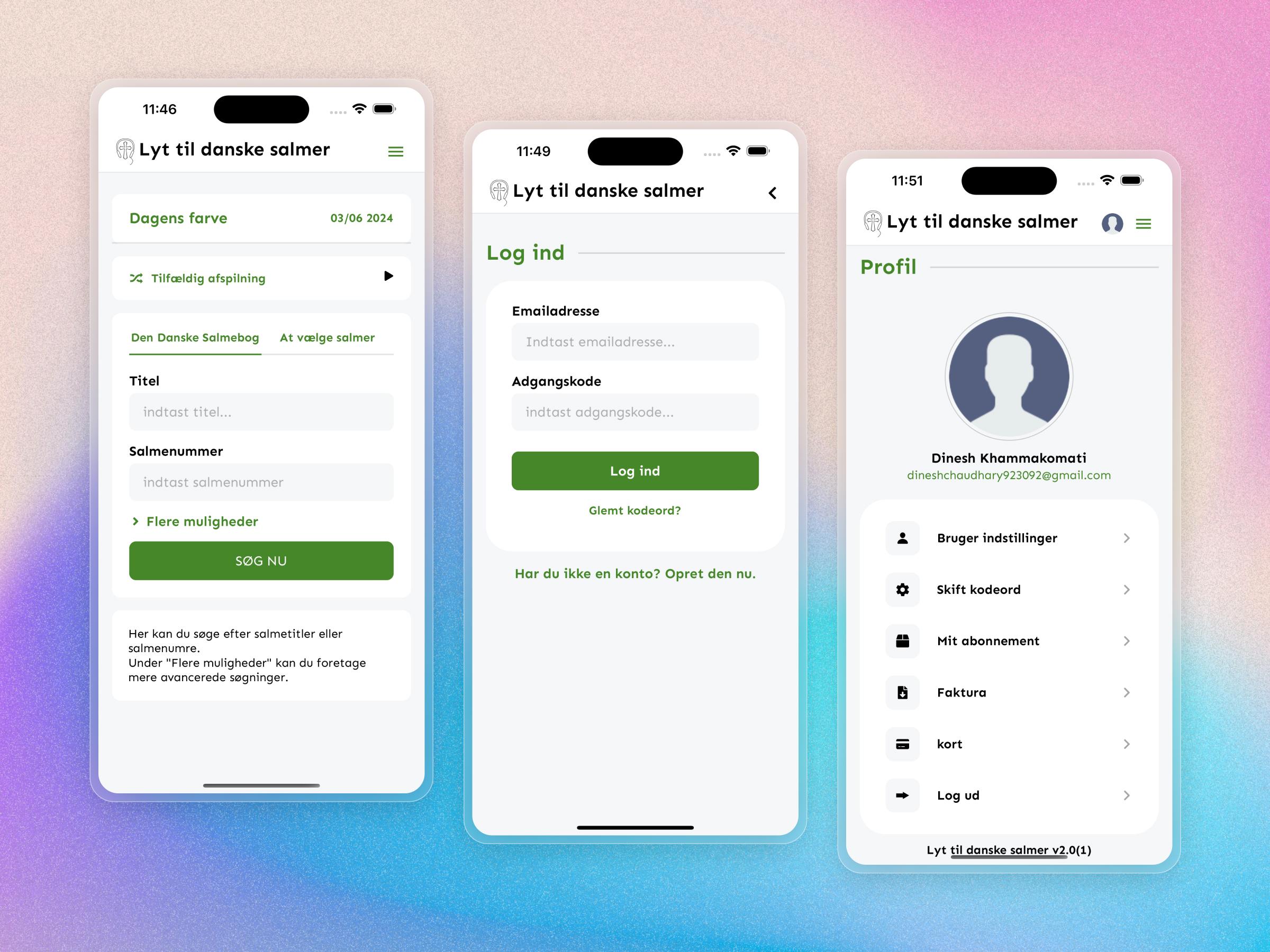 Lyt til Danske Salmer Mobile Apps | Craftnotion