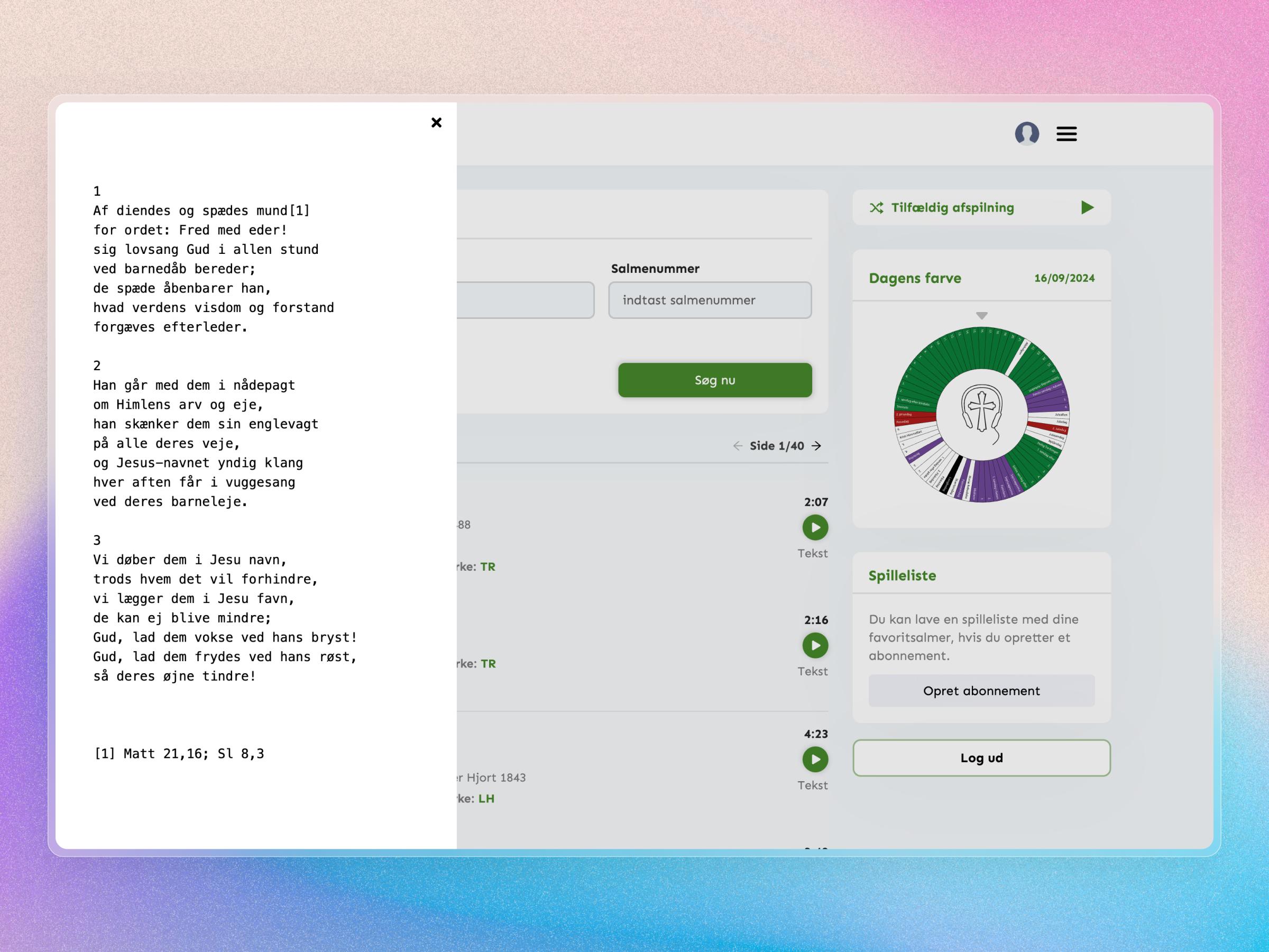 Lyt til Danske Salmer | Craftnotion