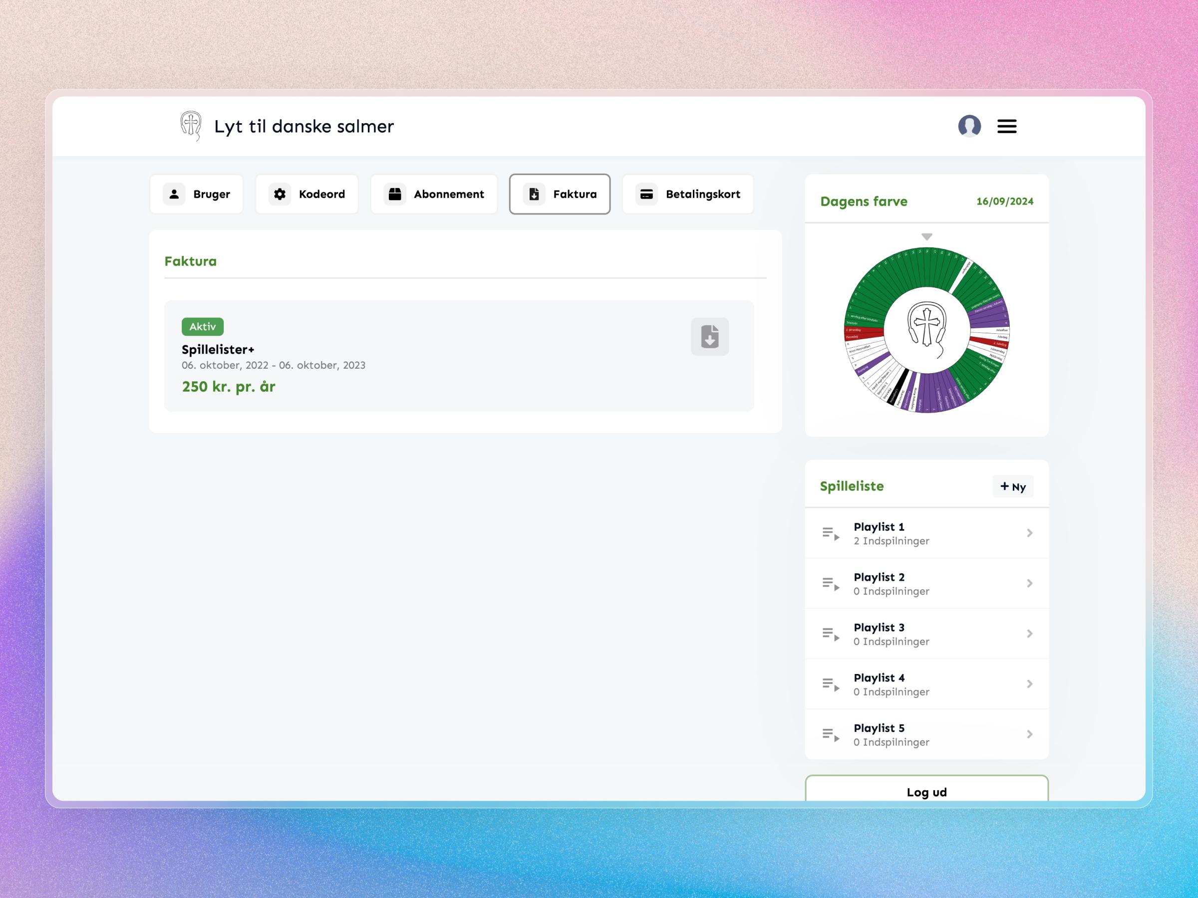 Lyt til Danske Salmer Website | Craftnotion