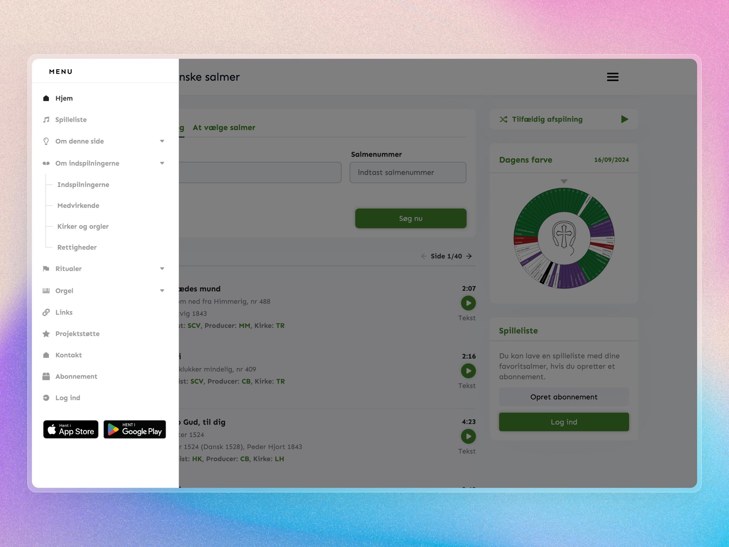 Lyt til Danske Salmer | Craftnotion