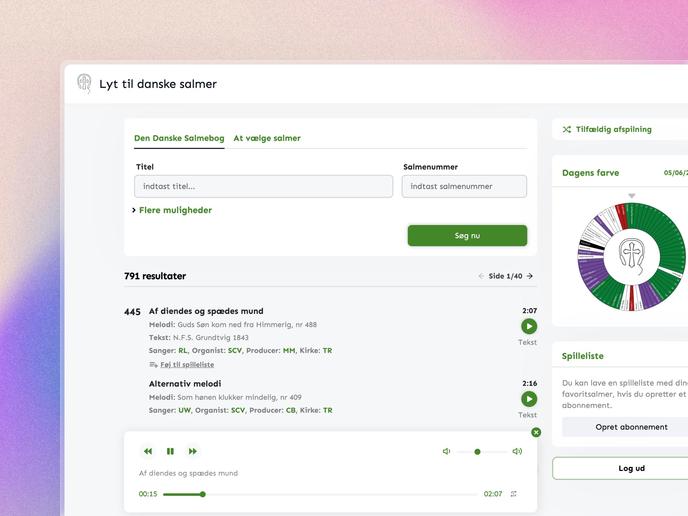 Lyt til Danske Salmer | Craftnotion