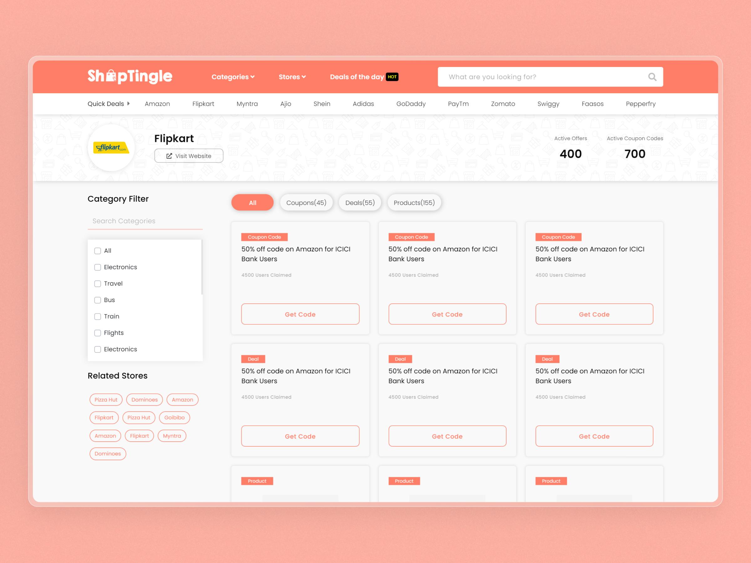 ShopTingle Coupon and Promo Code Website | Craftnotion