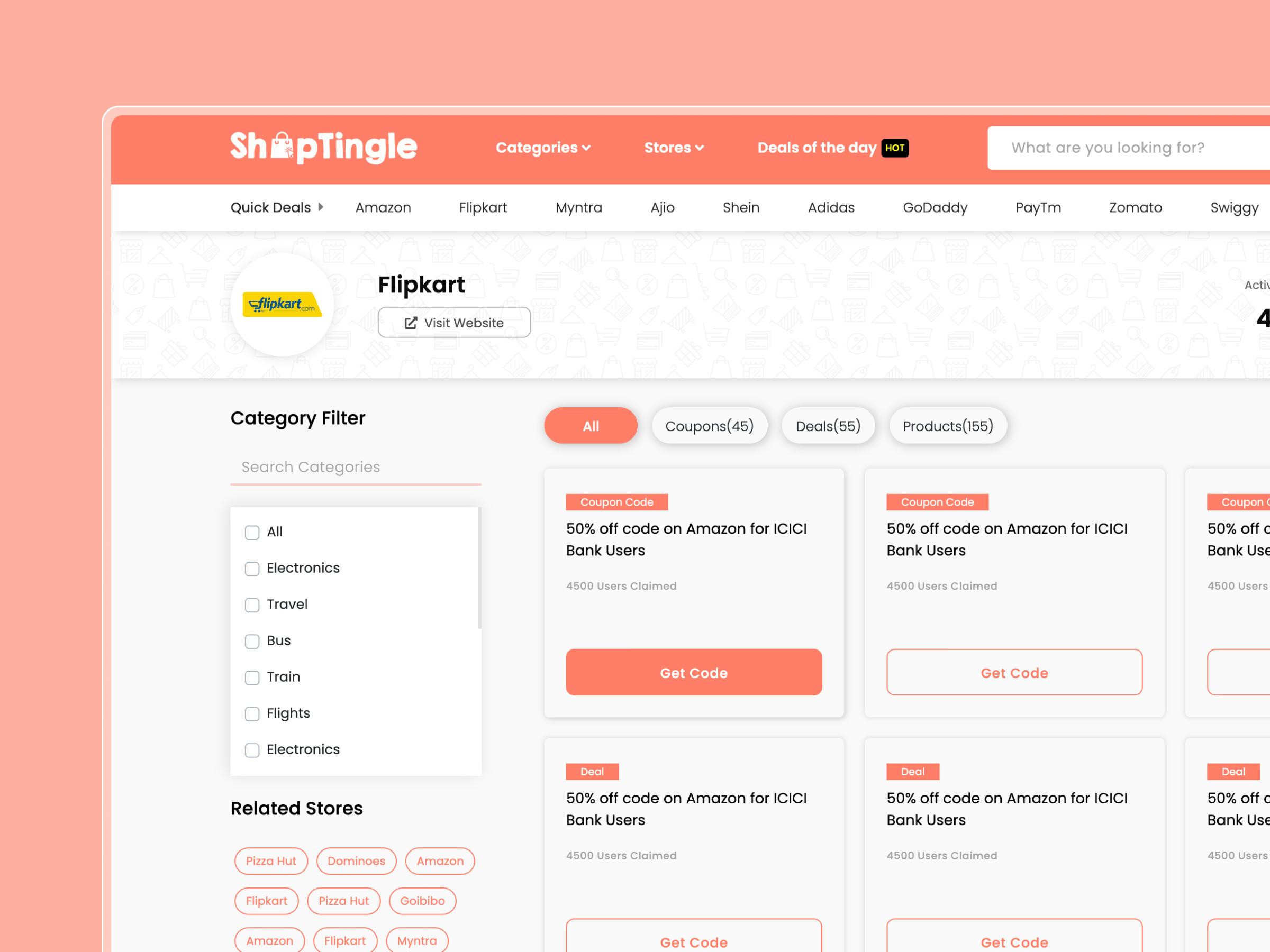 ShopTingle coupon and promo code search website | Craftnotion