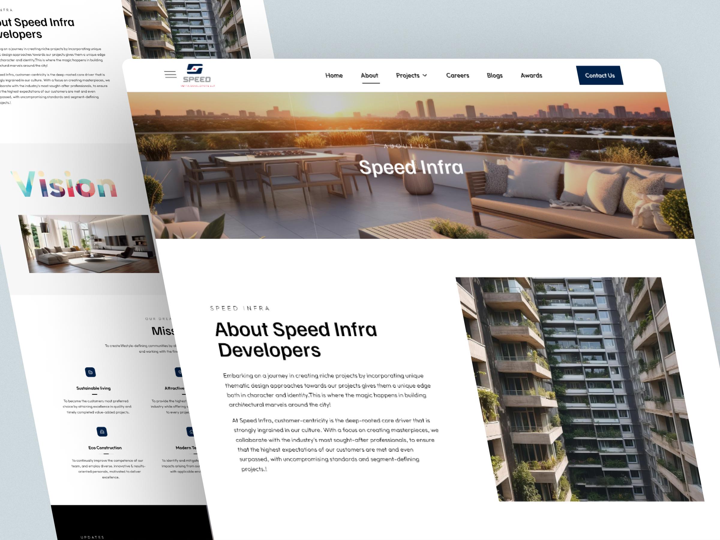 Speed Infra company profile and projects page | Craftnotion