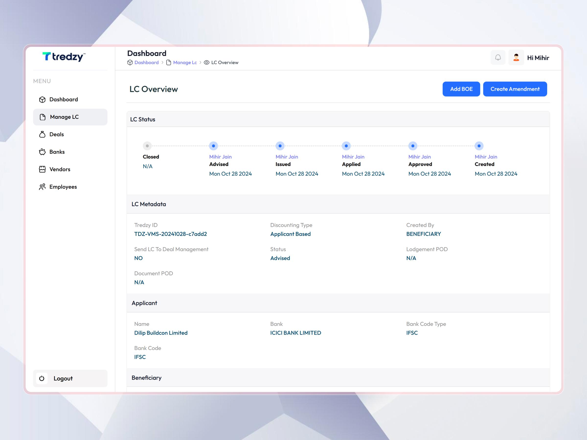 Tredzy Fintech SaaS Platform | Craftnotion