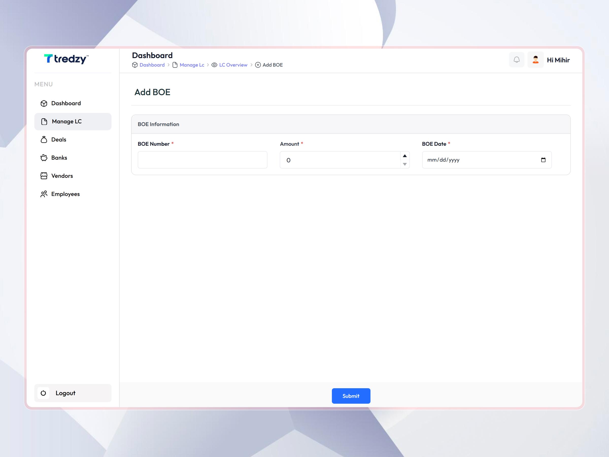 Tredzy Fintech SaaS Platform | Craftnotion