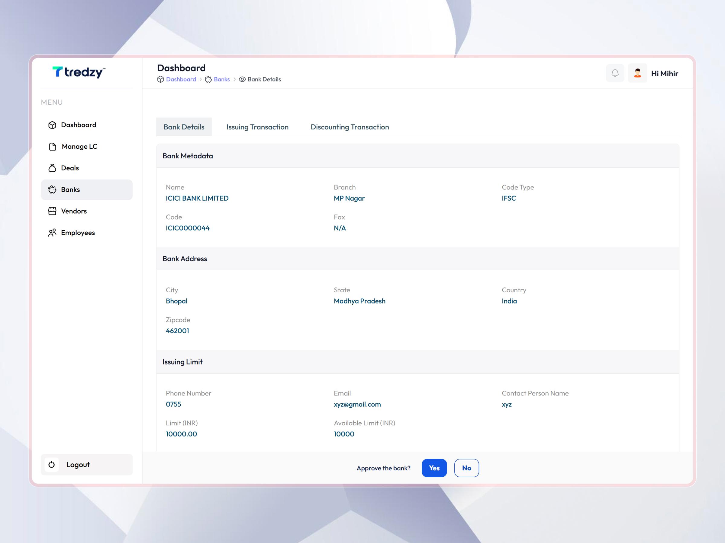 Tredzy Fintech SaaS Platform | Craftnotion