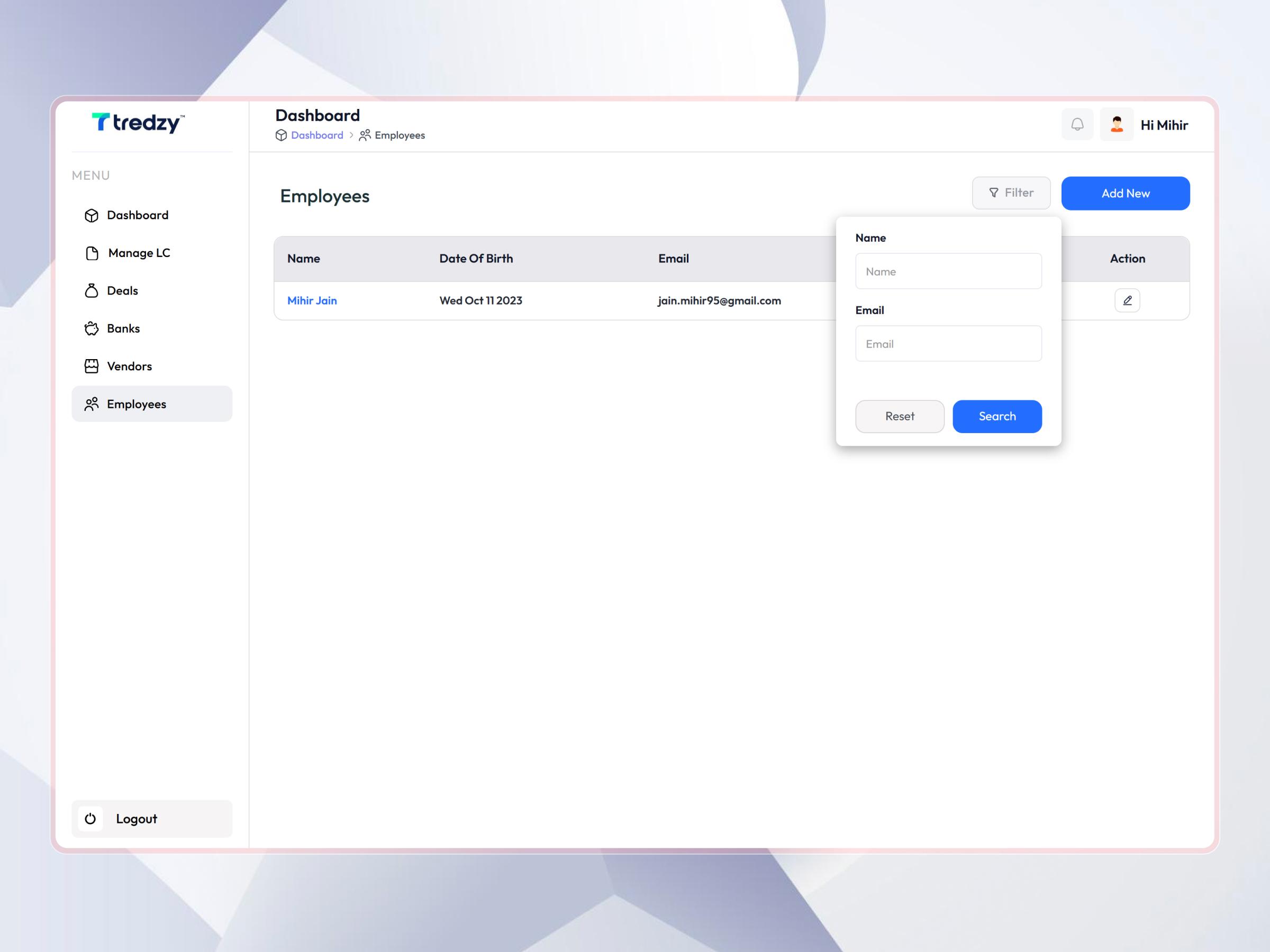 Tredzy Fintech SaaS Platform | Craftnotion