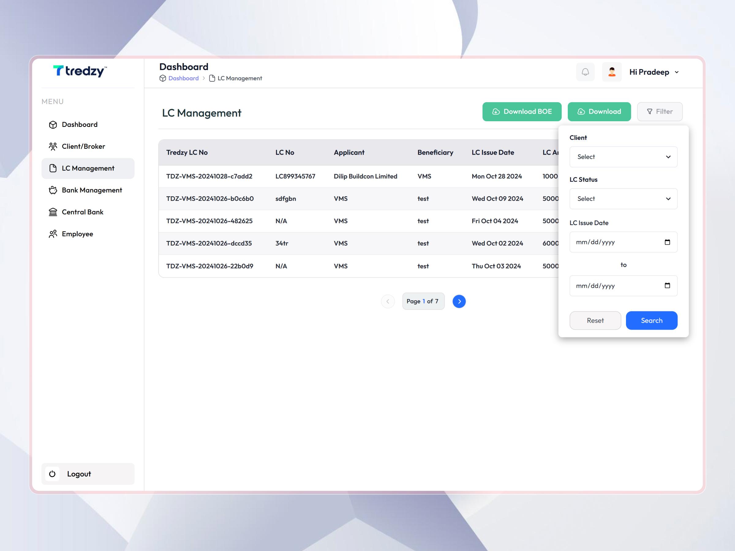 Tredzy Fintech SaaS Platform | Craftnotion