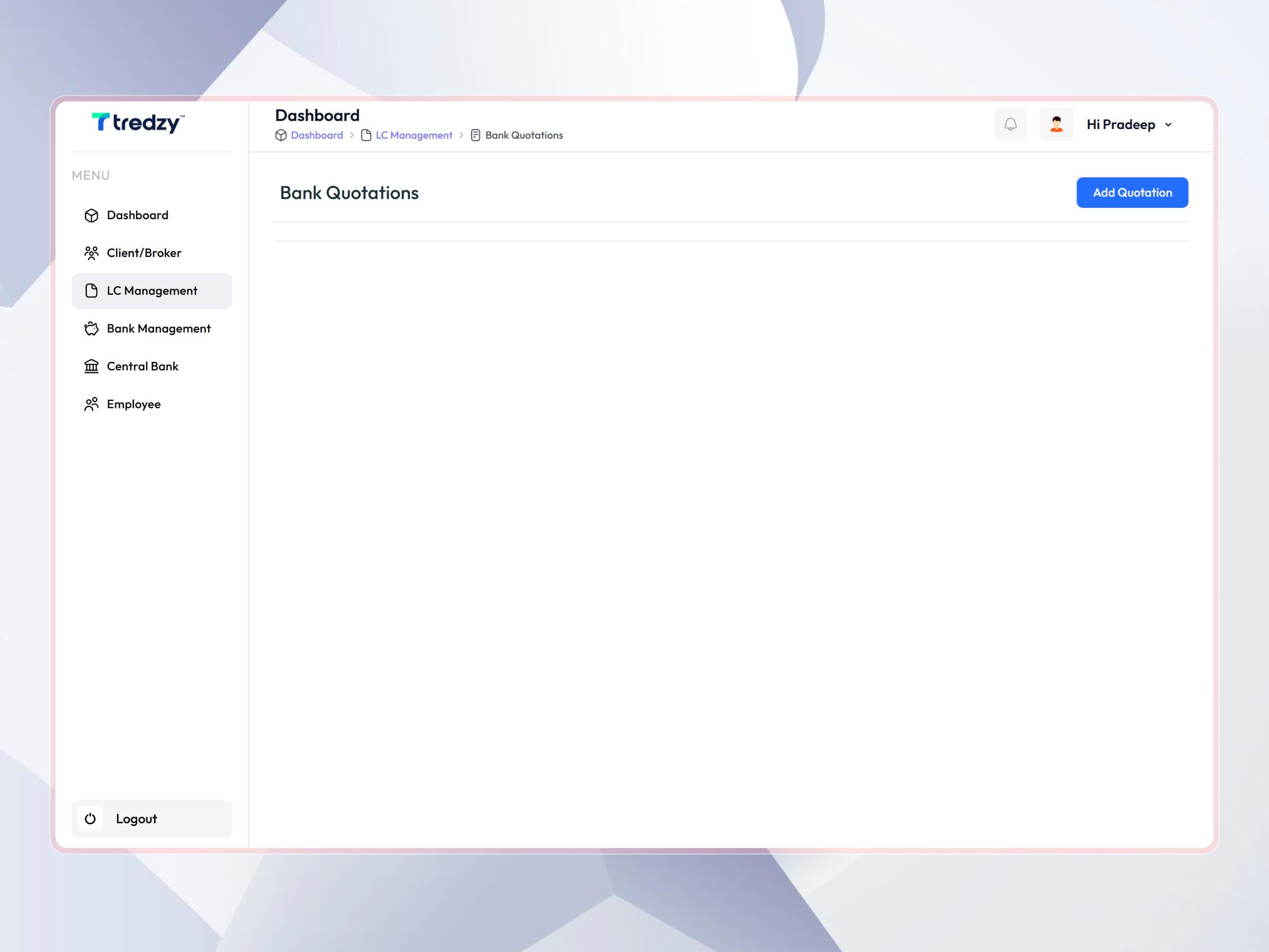 Tredzy Fintech SaaS Platform | Craftnotion