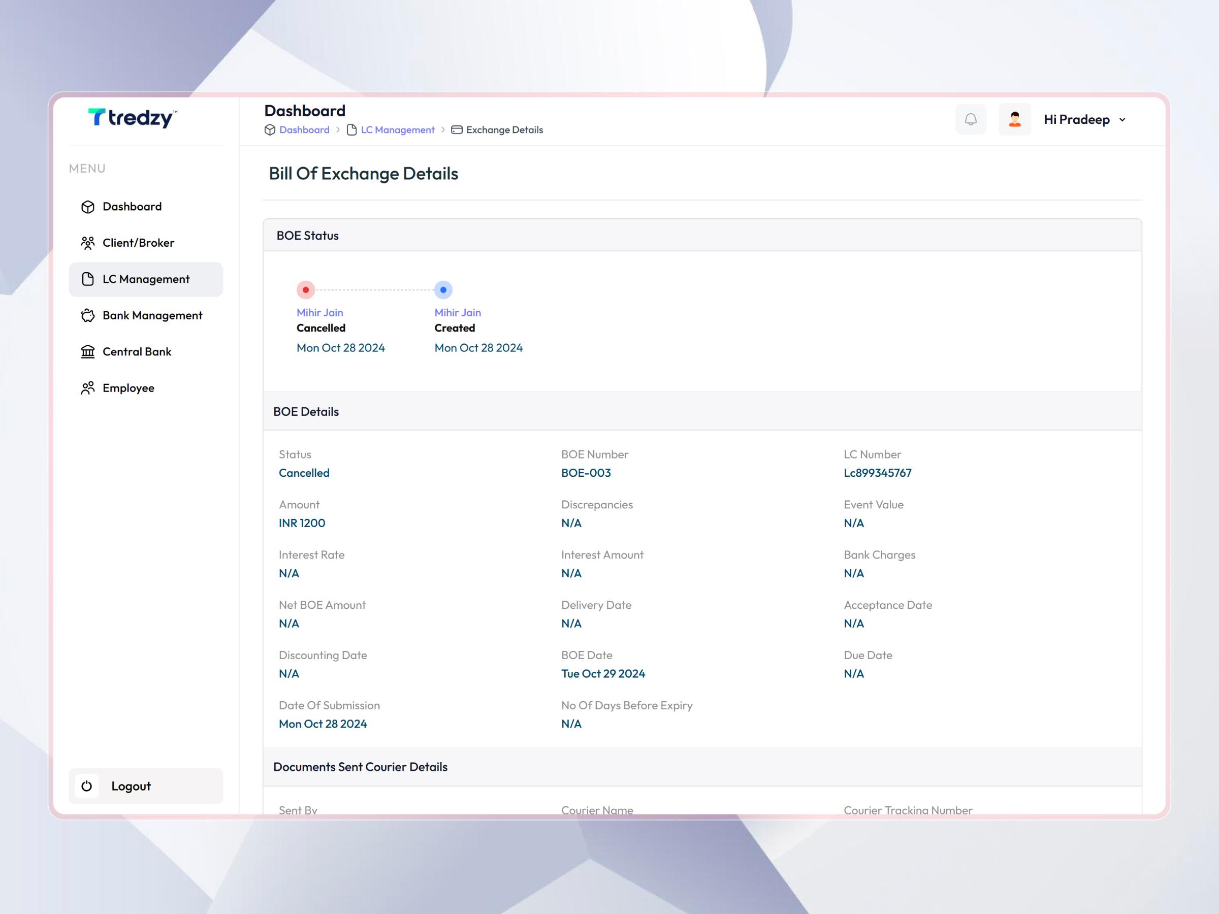Tredzy Fintech SaaS Platform | Craftnotion