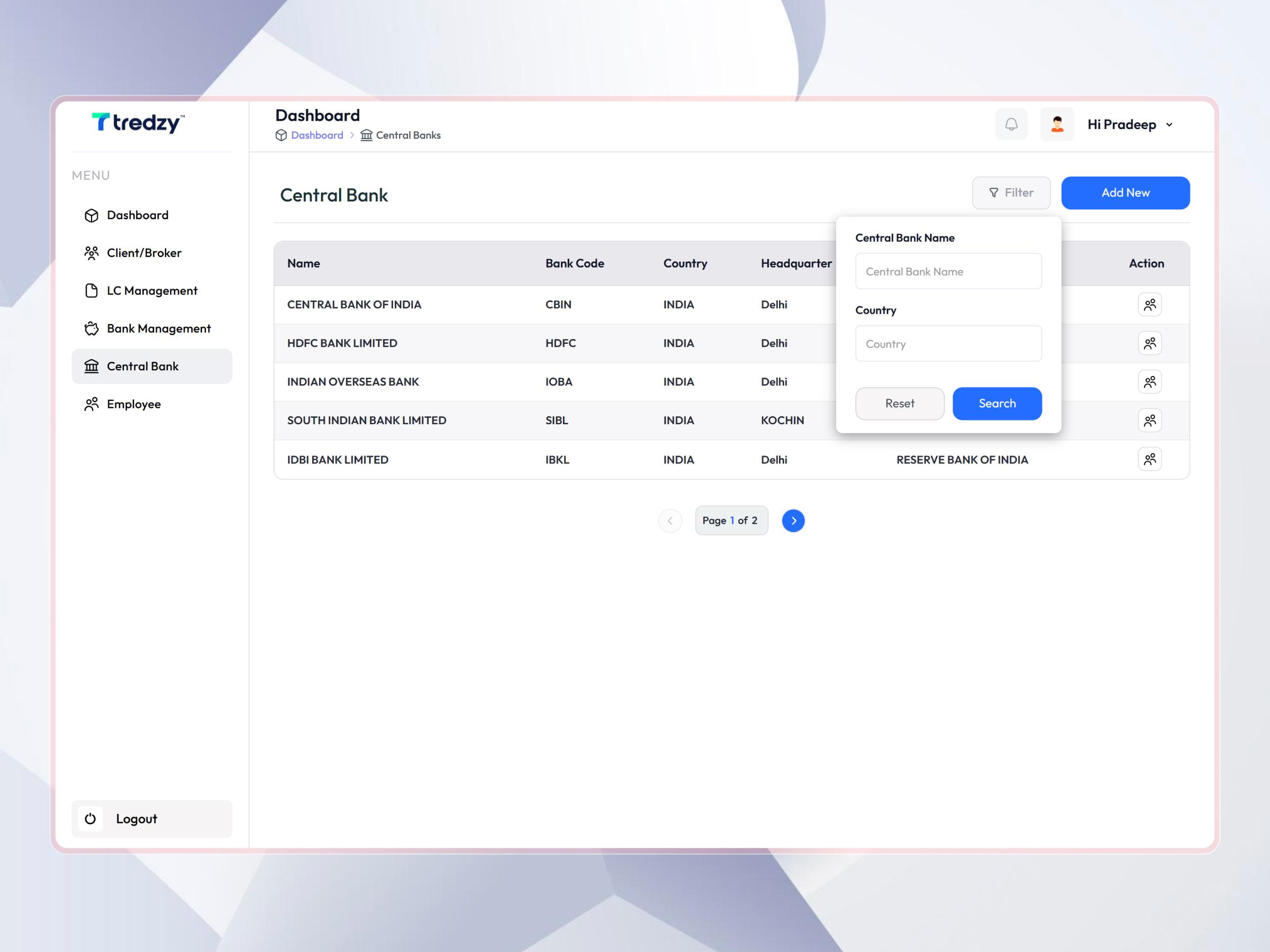 Tredzy Fintech SaaS Platform | Craftnotion