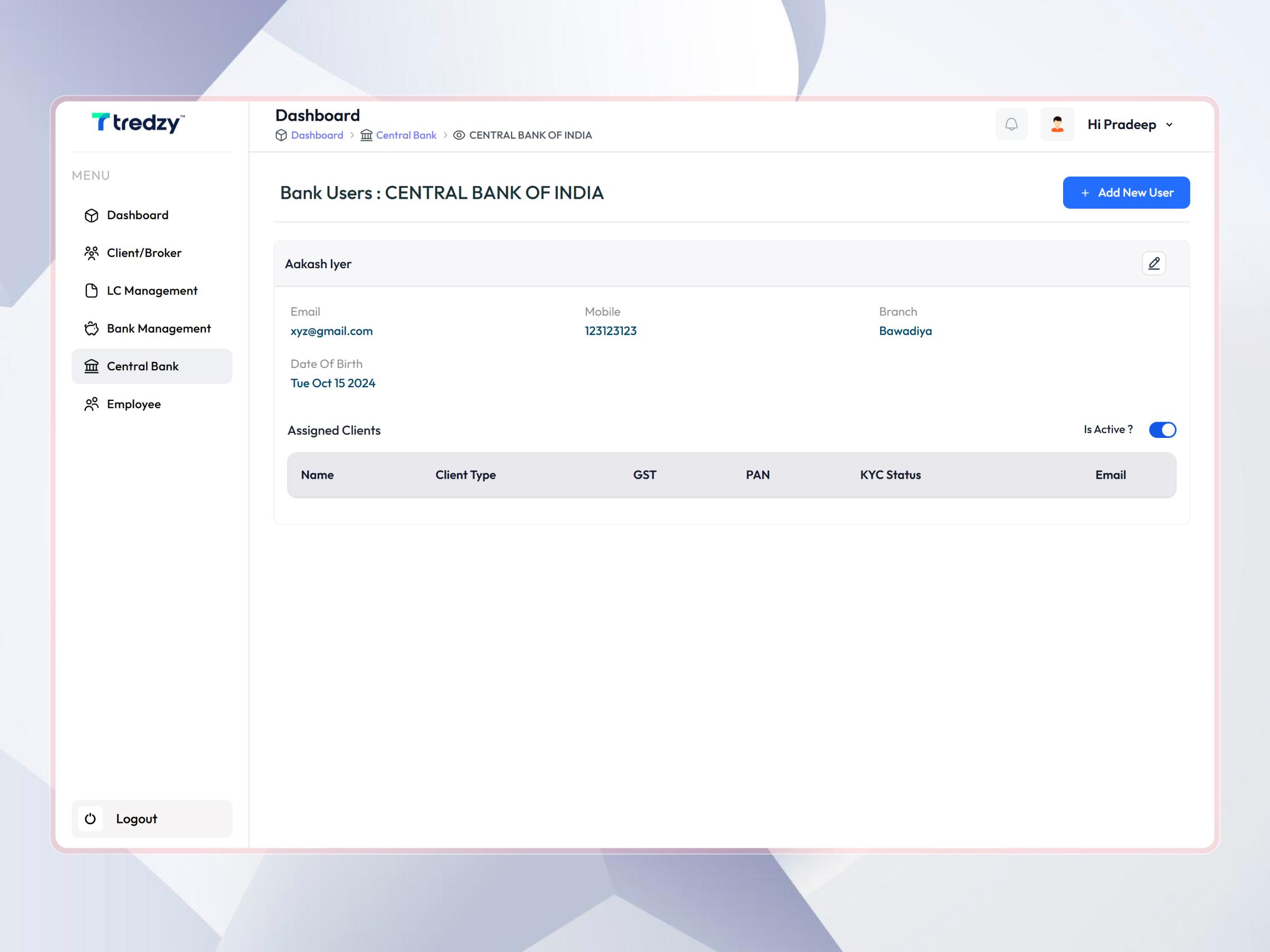 Tredzy Fintech SaaS Platform | Craftnotion