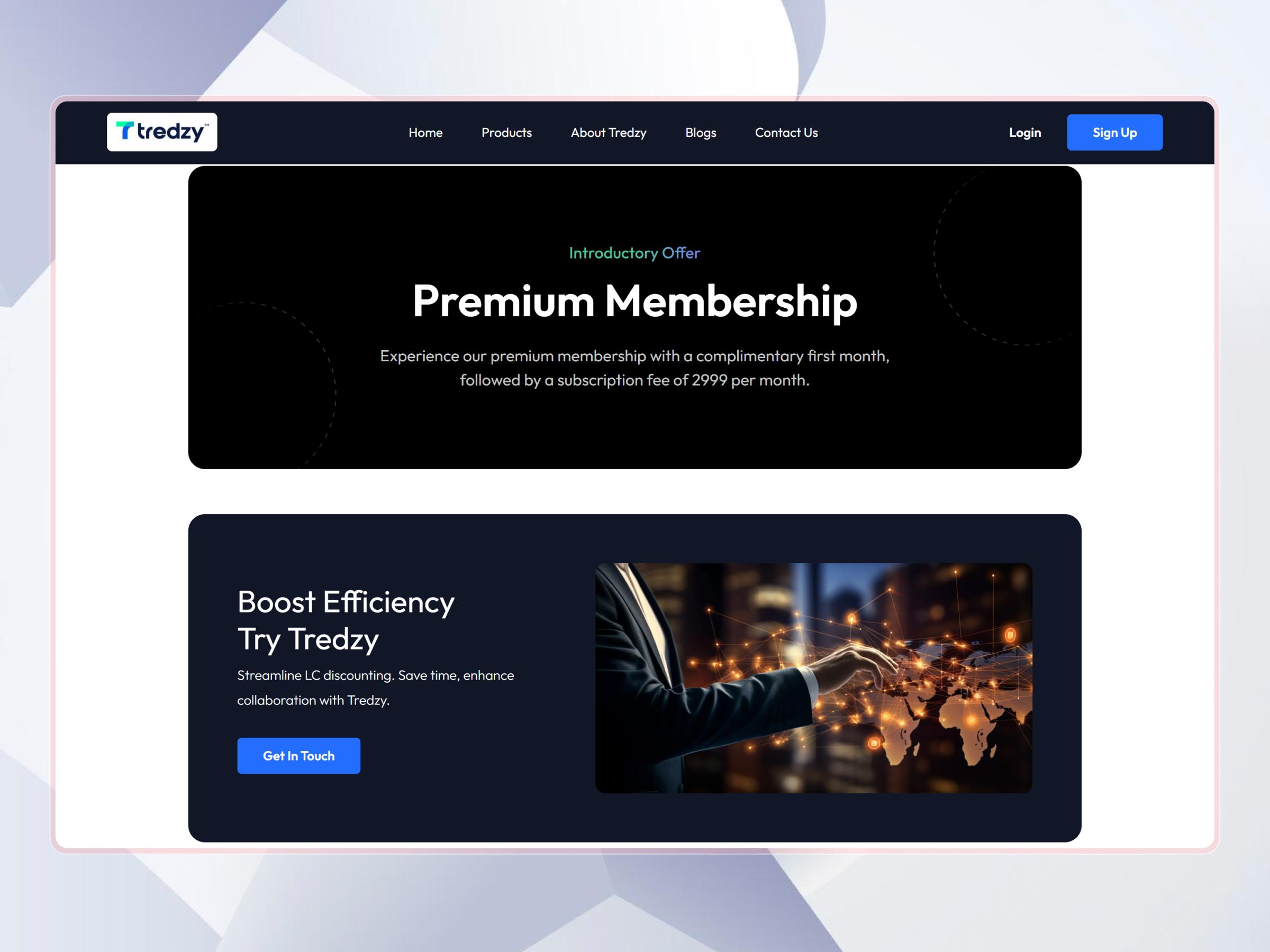 Tredzy Fintech SaaS Platform | Craftnotion