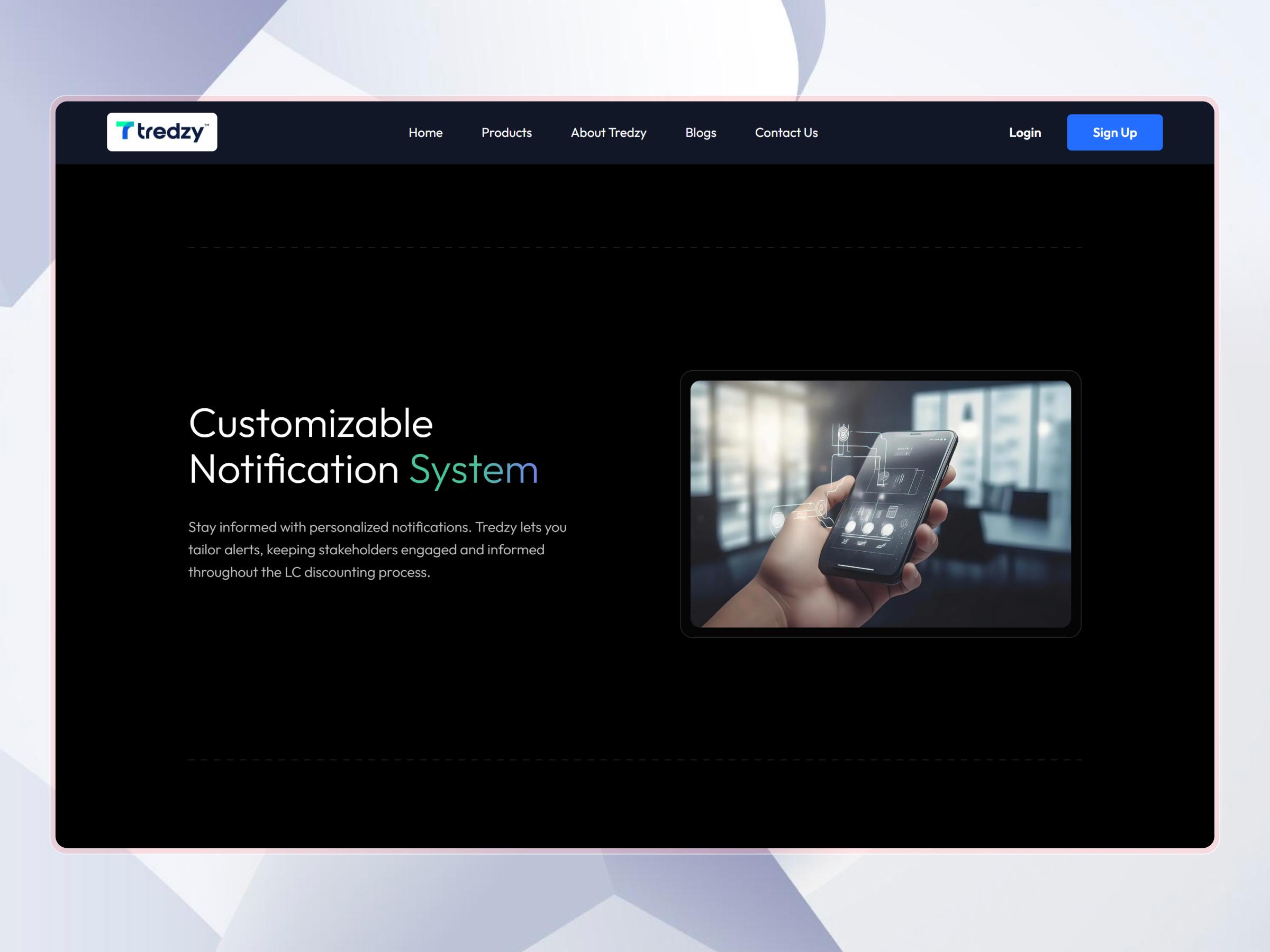 Tredzy Fintech SaaS Platform | Craftnotion