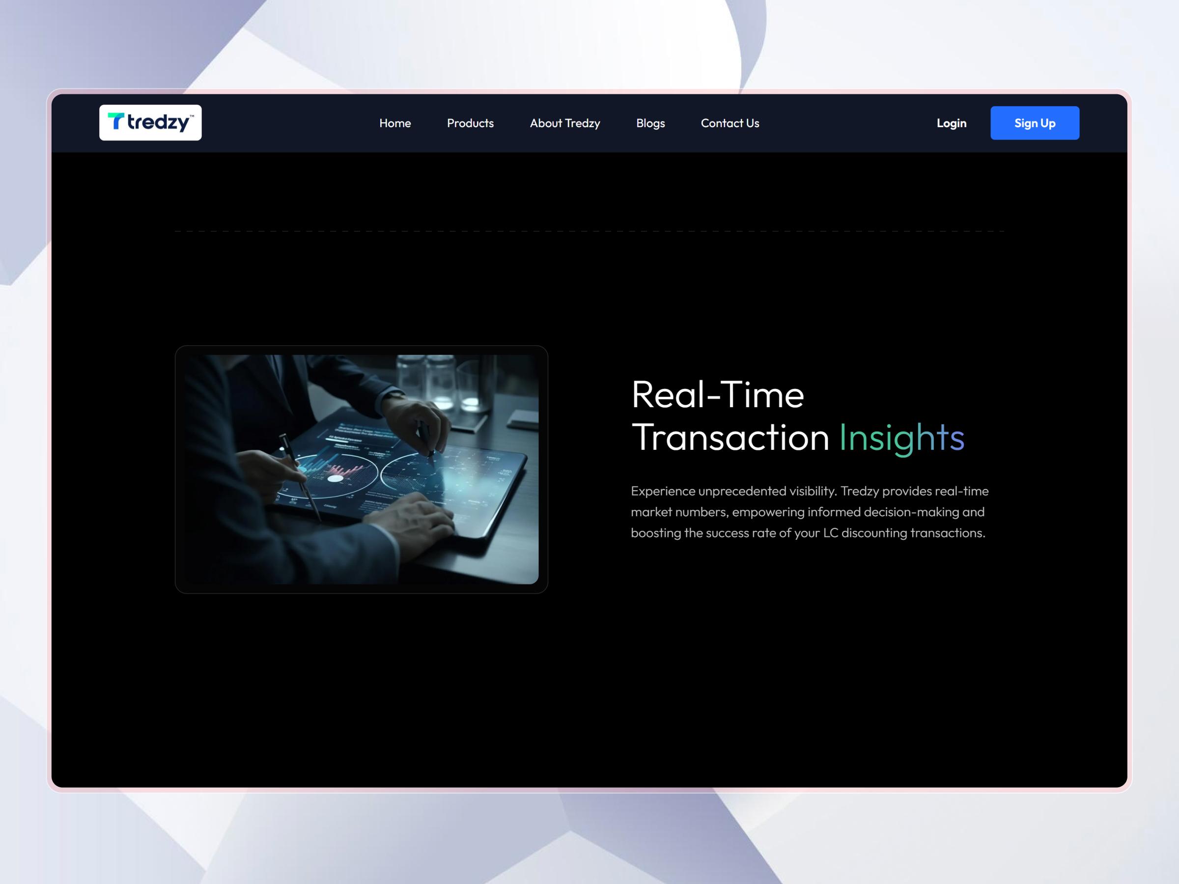 Tredzy Fintech SaaS Platform | Craftnotion