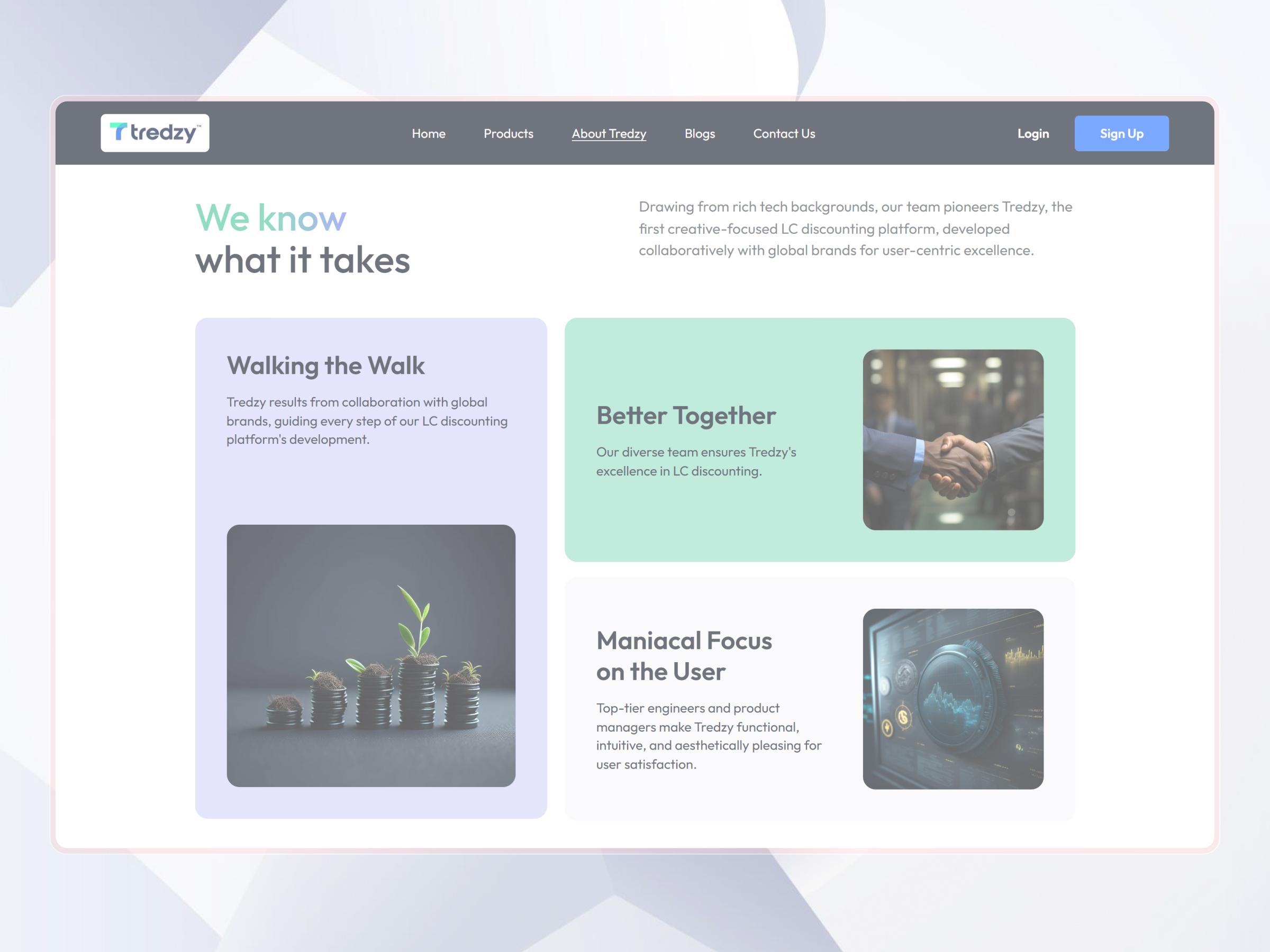 Tredzy Fintech SaaS Platform | Craftnotion