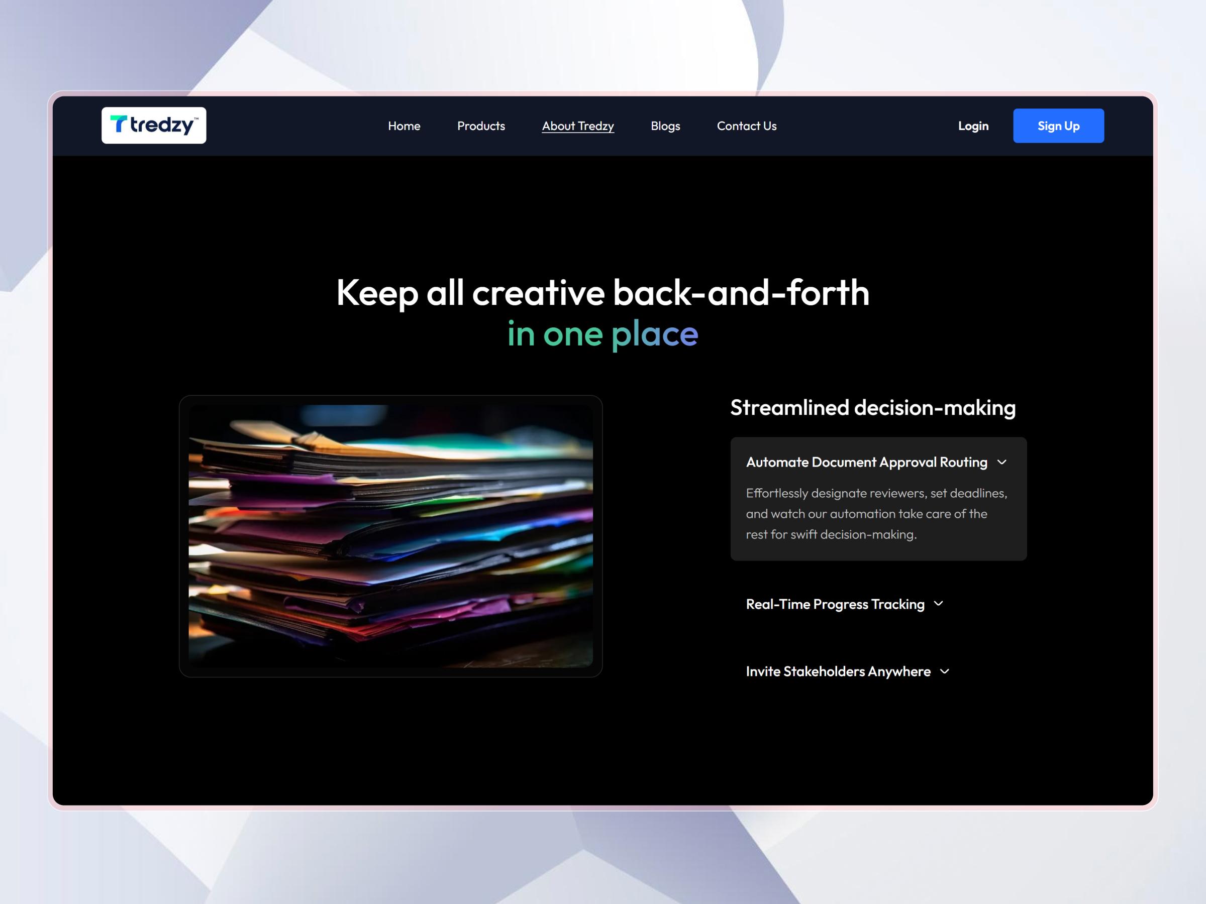 Tredzy Fintech SaaS Platform | Craftnotion