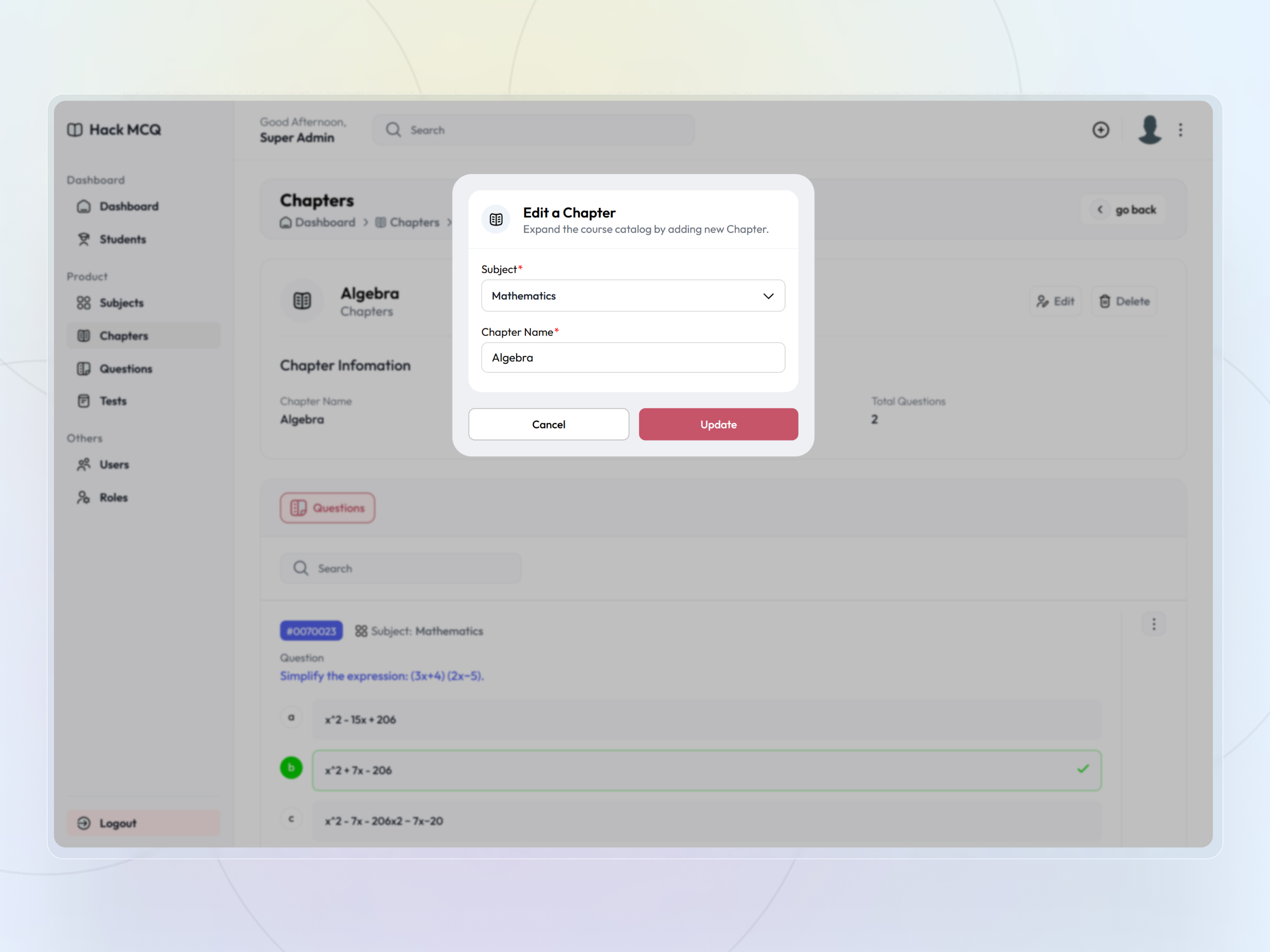 HackMCQ screenshot 21