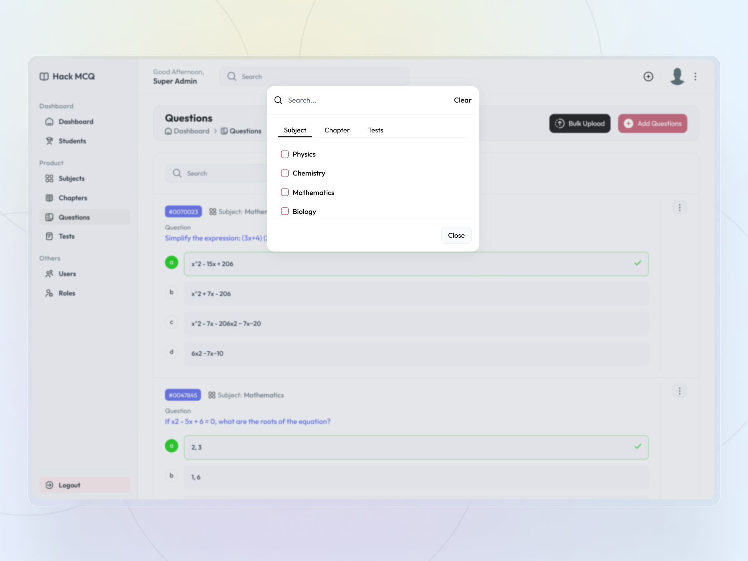 HackMCQ screenshot 32