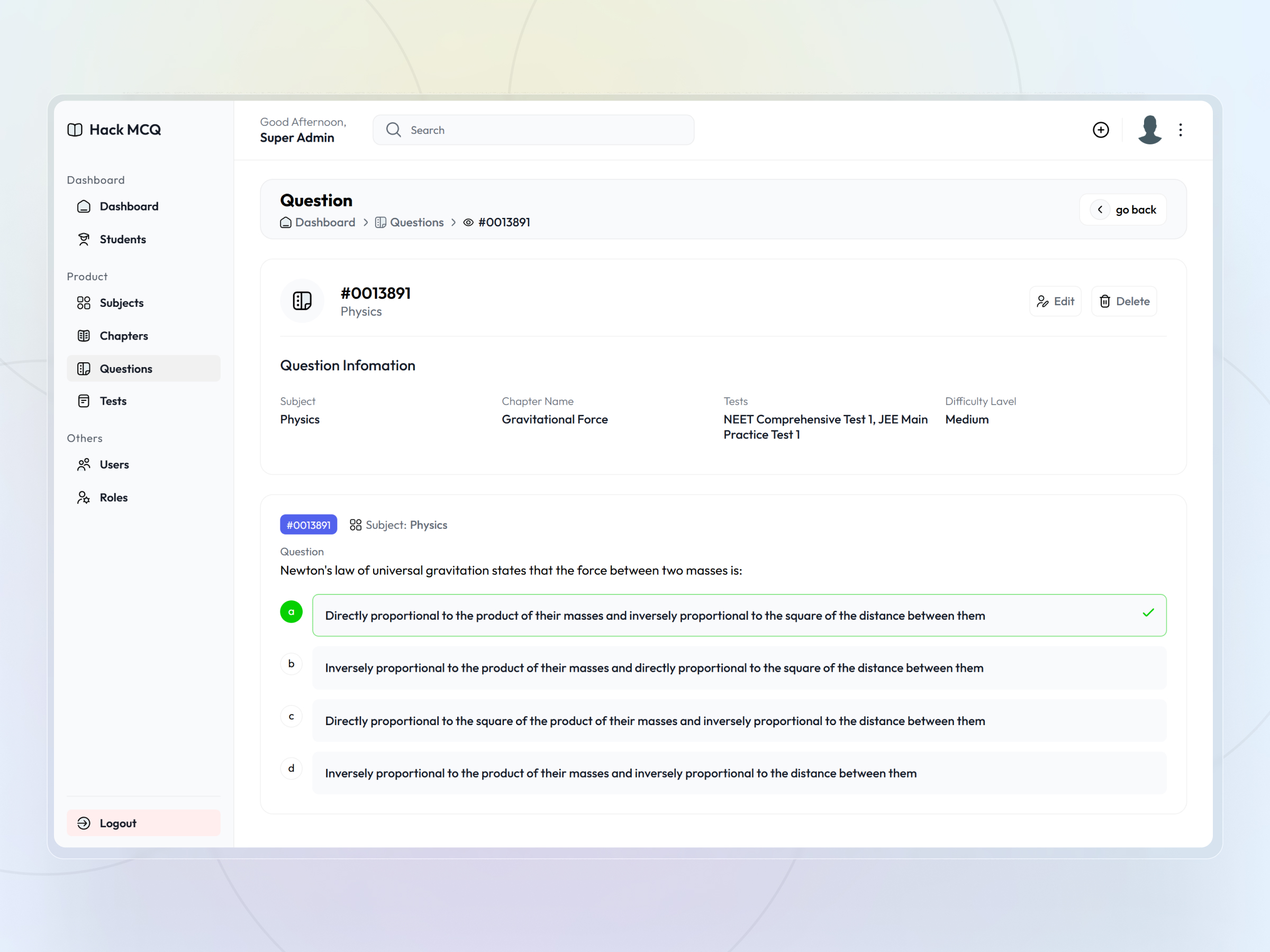 HackMCQ screenshot 38