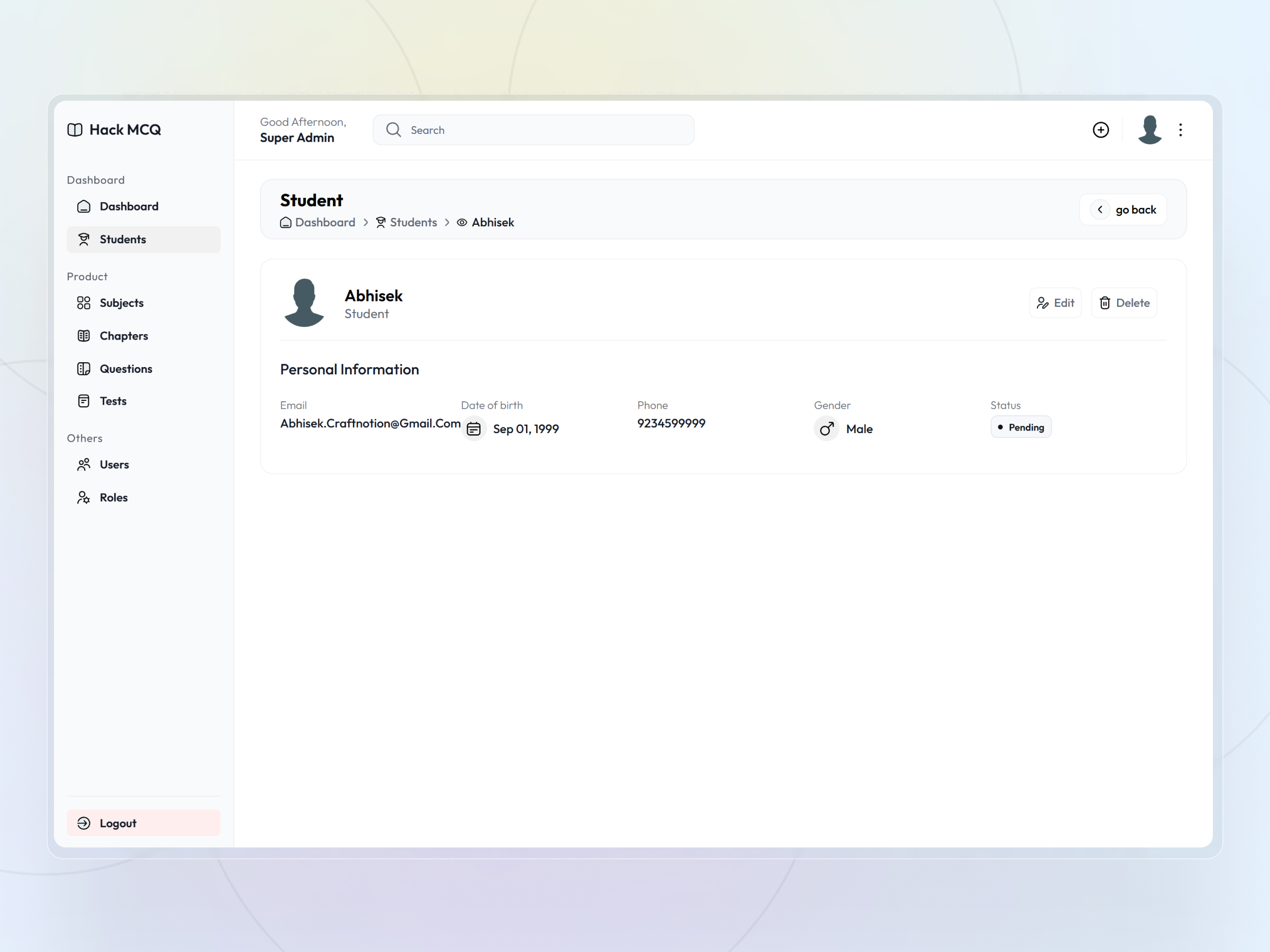 HackMCQ screenshot 8