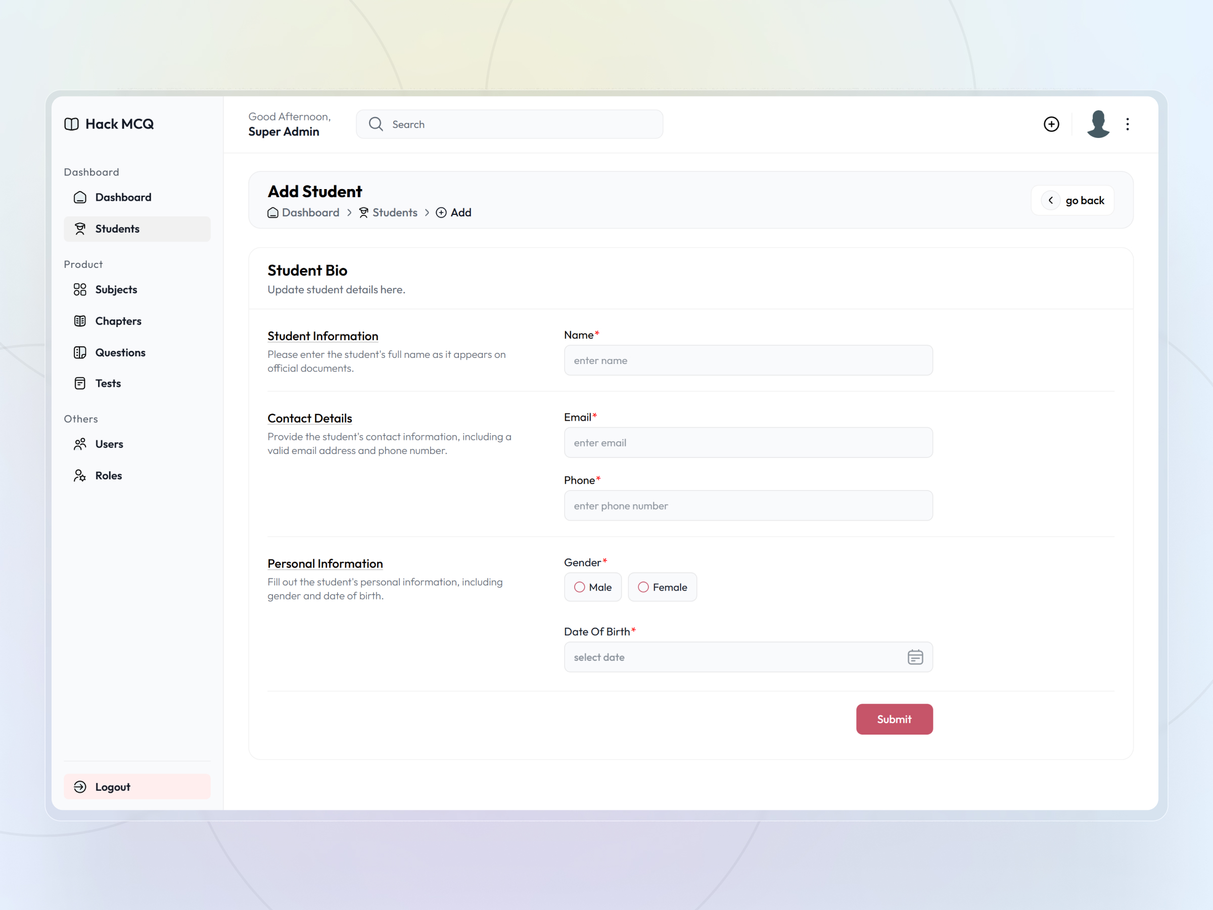 HackMCQ screenshot 9