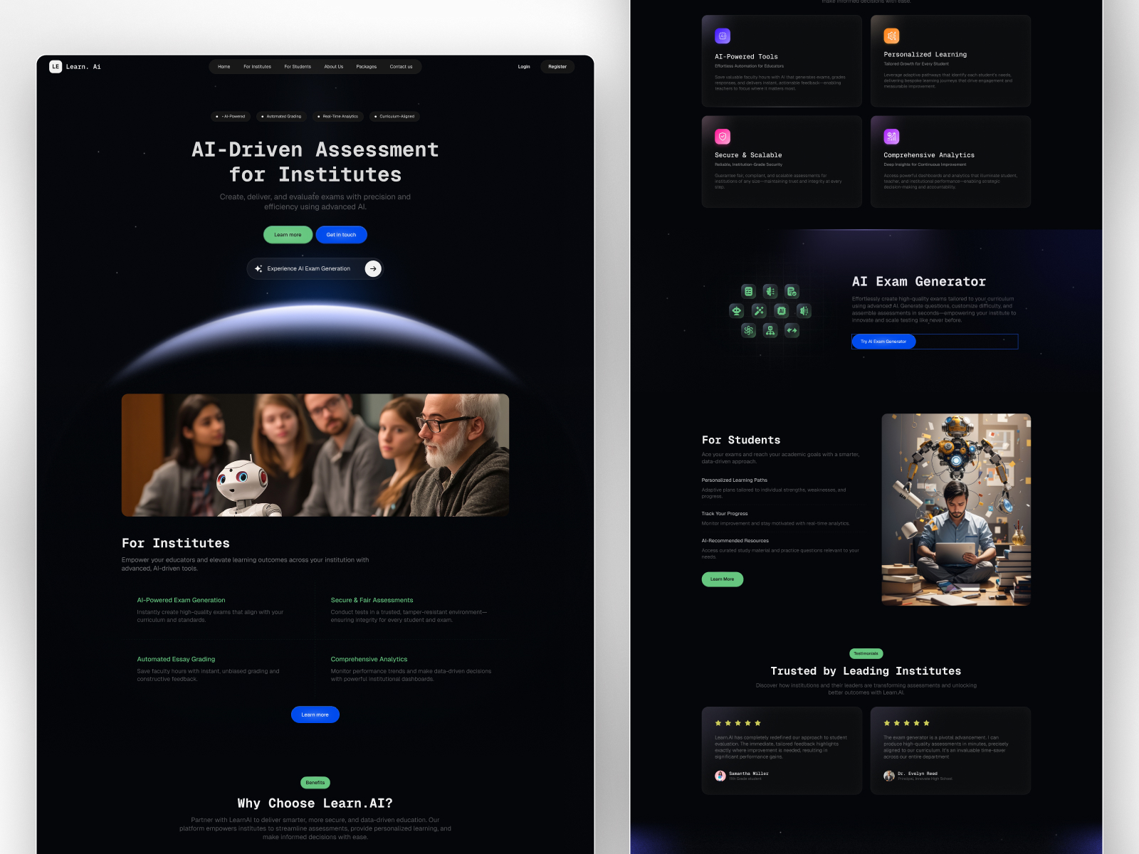 Learn AI Website screenshot 3