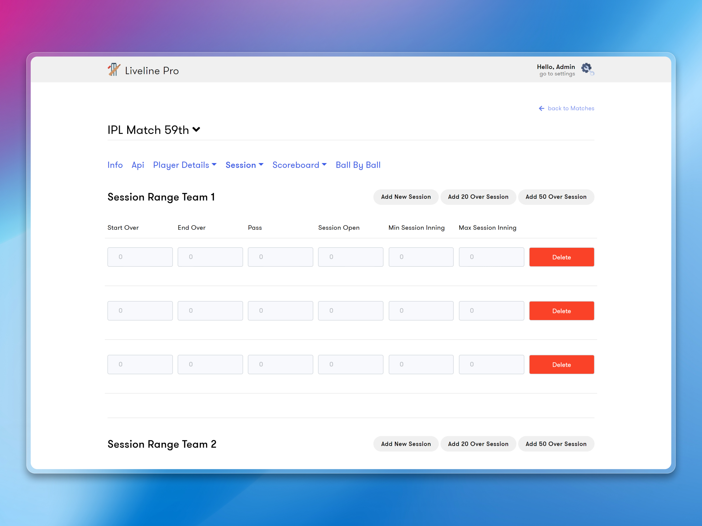 Live Line Dashboard screenshot 14