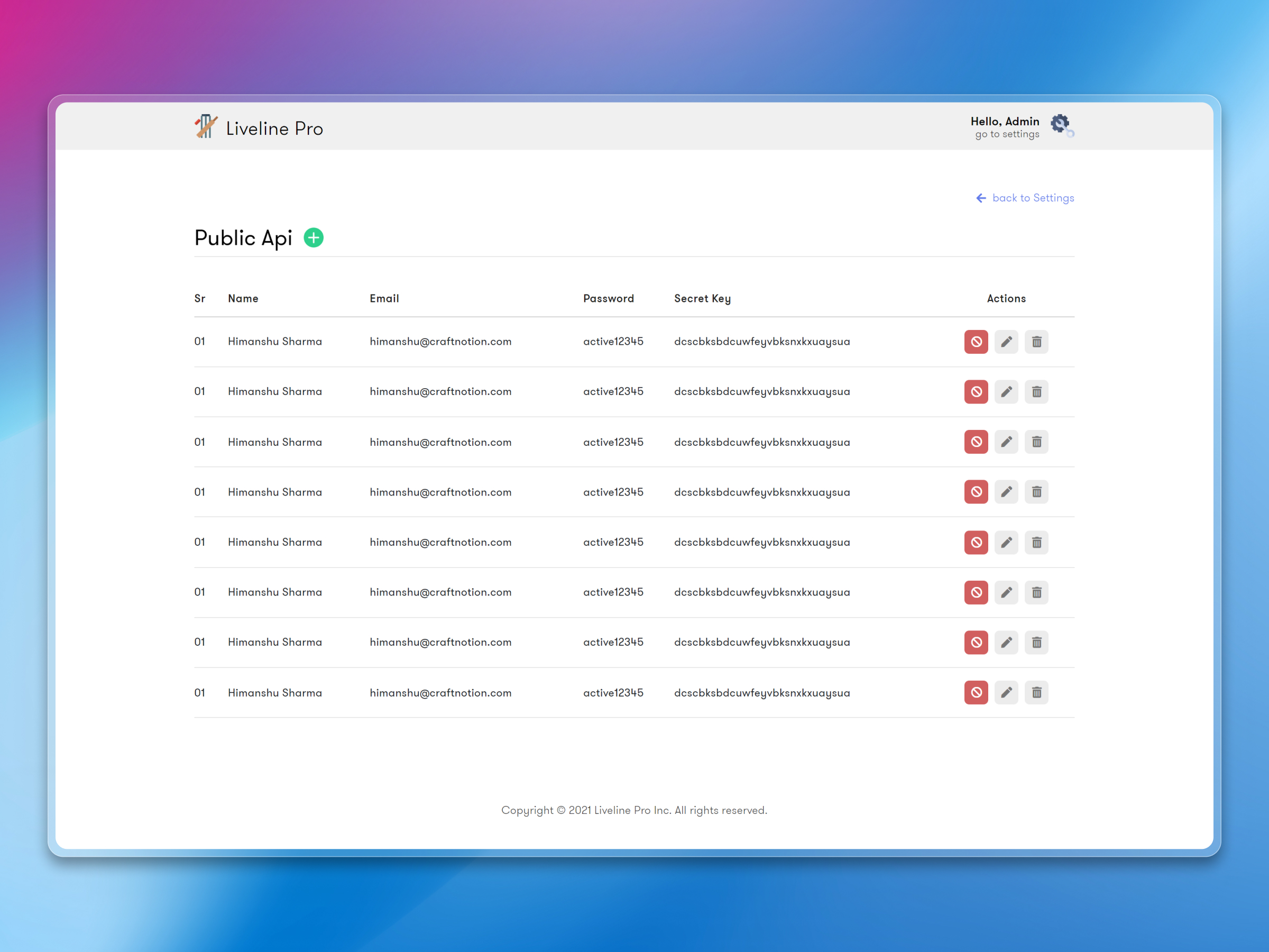 Live Line Dashboard screenshot 32