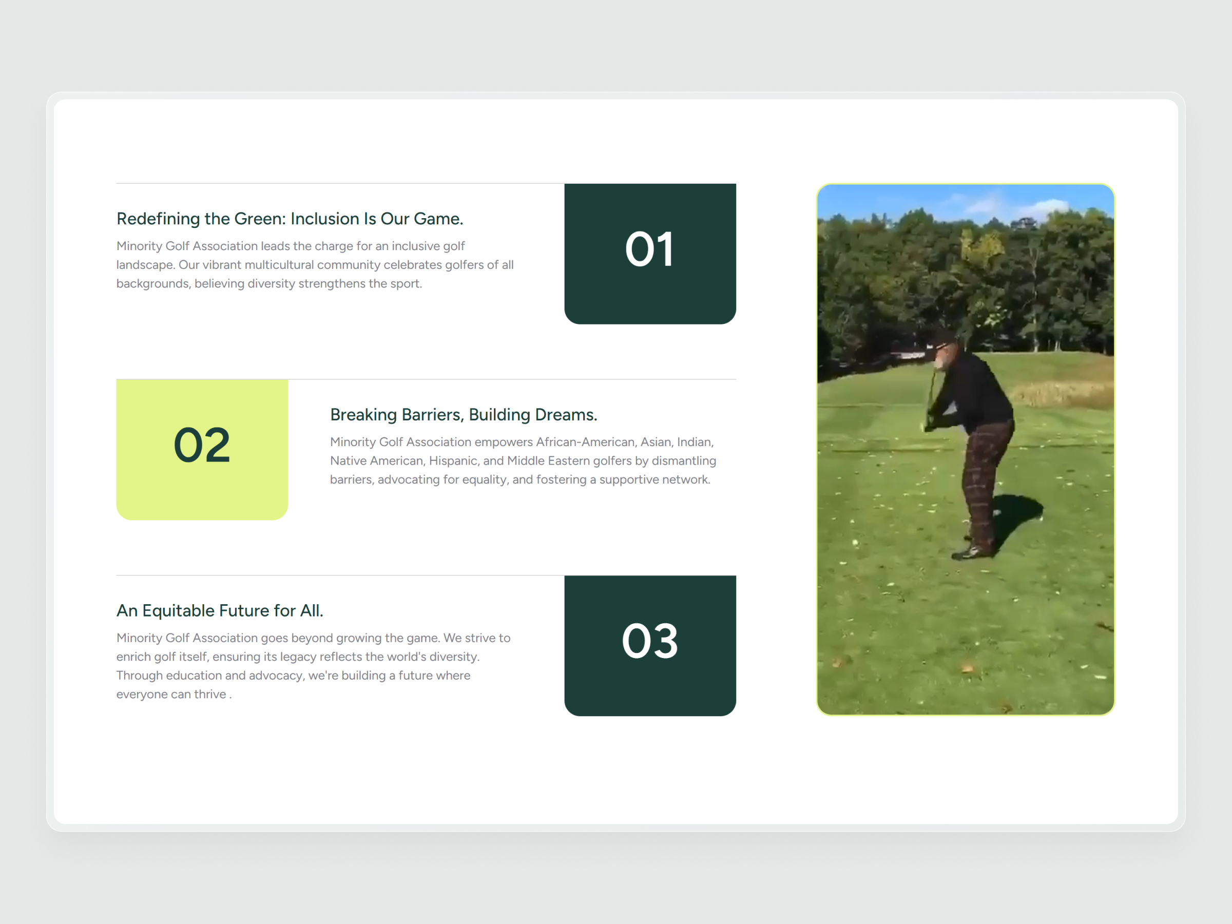 Minority Golf Association screenshot 7