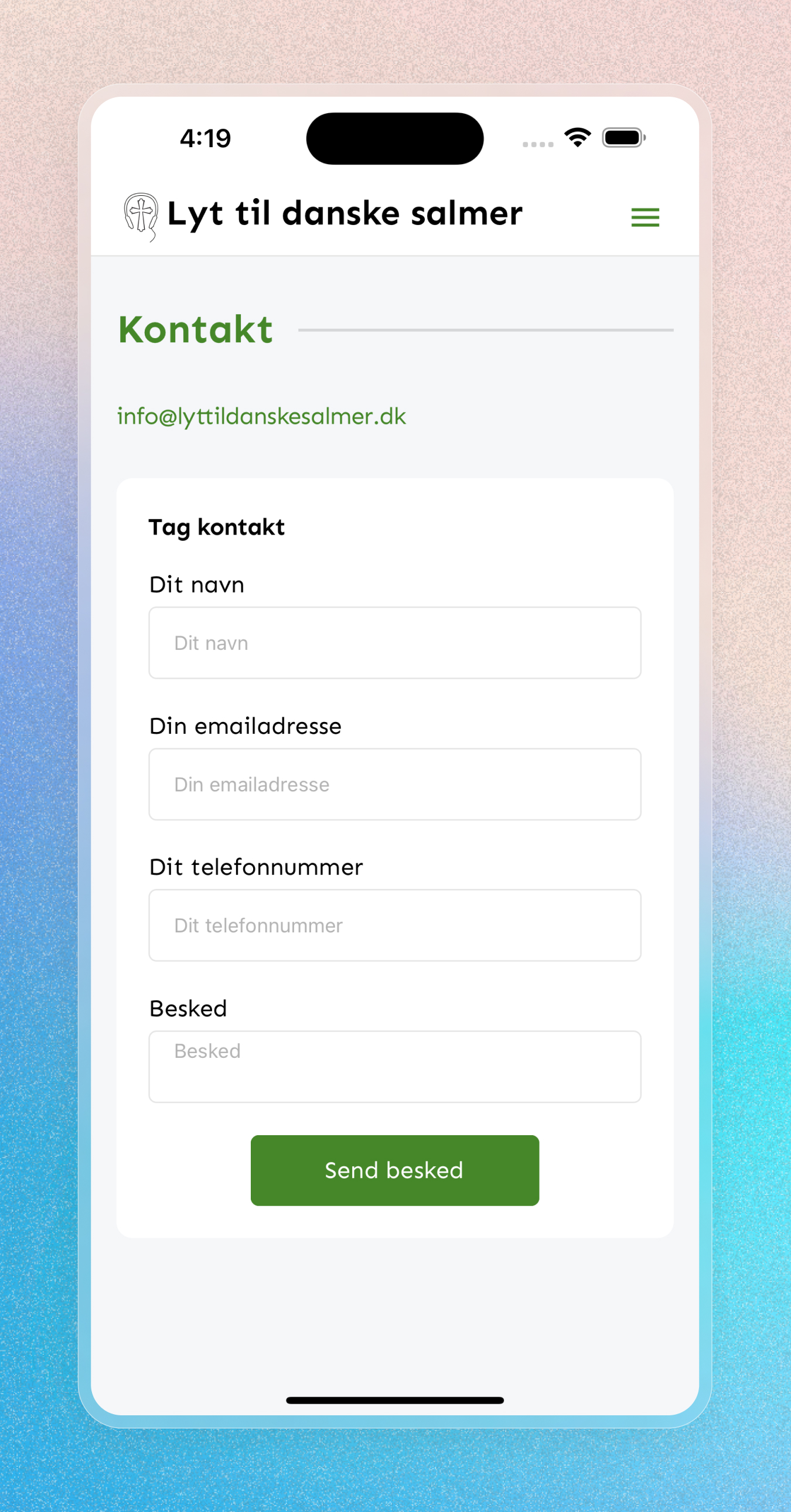 Lyt til Danske Salmer - Mobile Apps screenshot 14