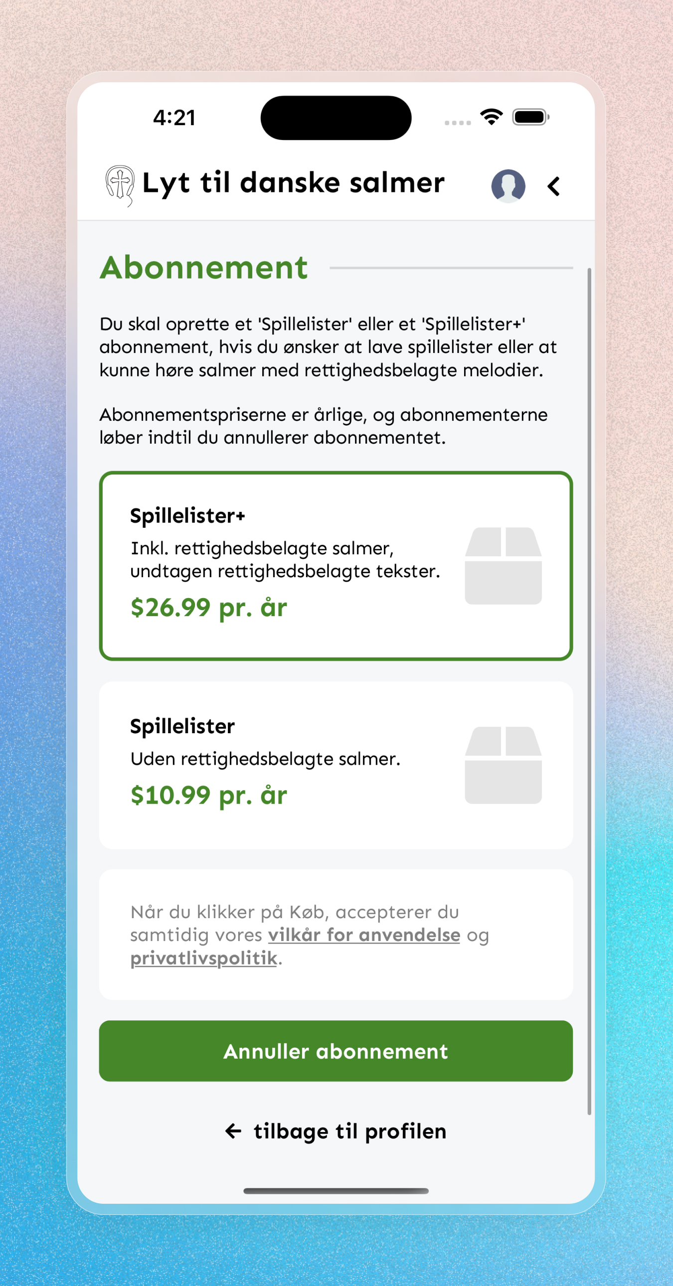 Lyt til Danske Salmer - Mobile Apps screenshot 21