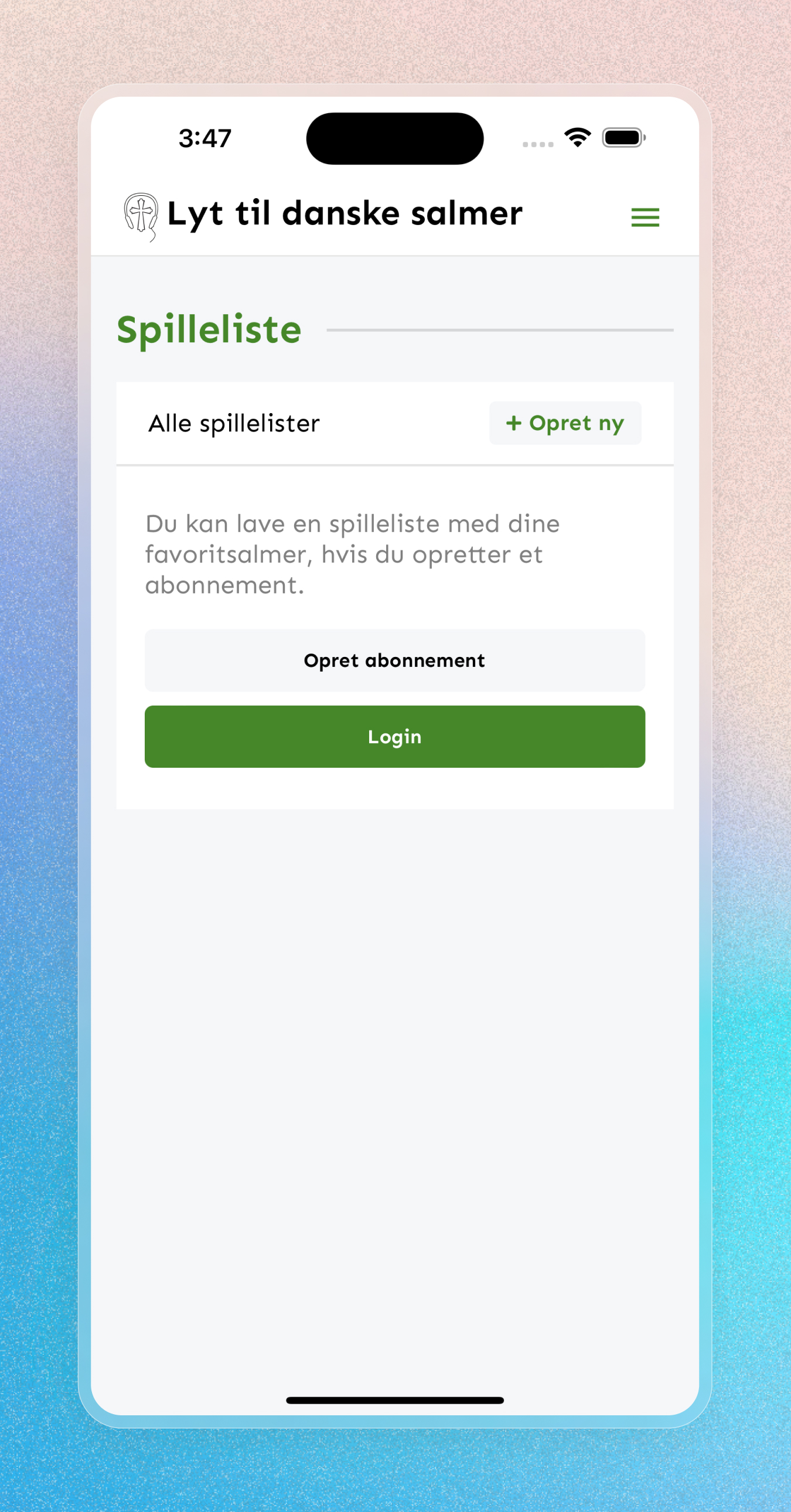 Lyt til Danske Salmer - Mobile Apps screenshot 5